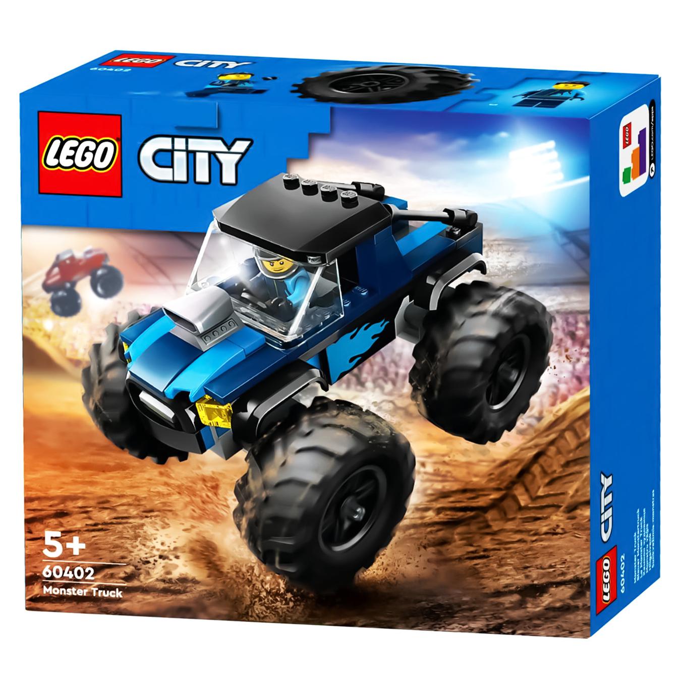 Конструктор LEGO Сіті 60402 Синя вантажівка-монстр