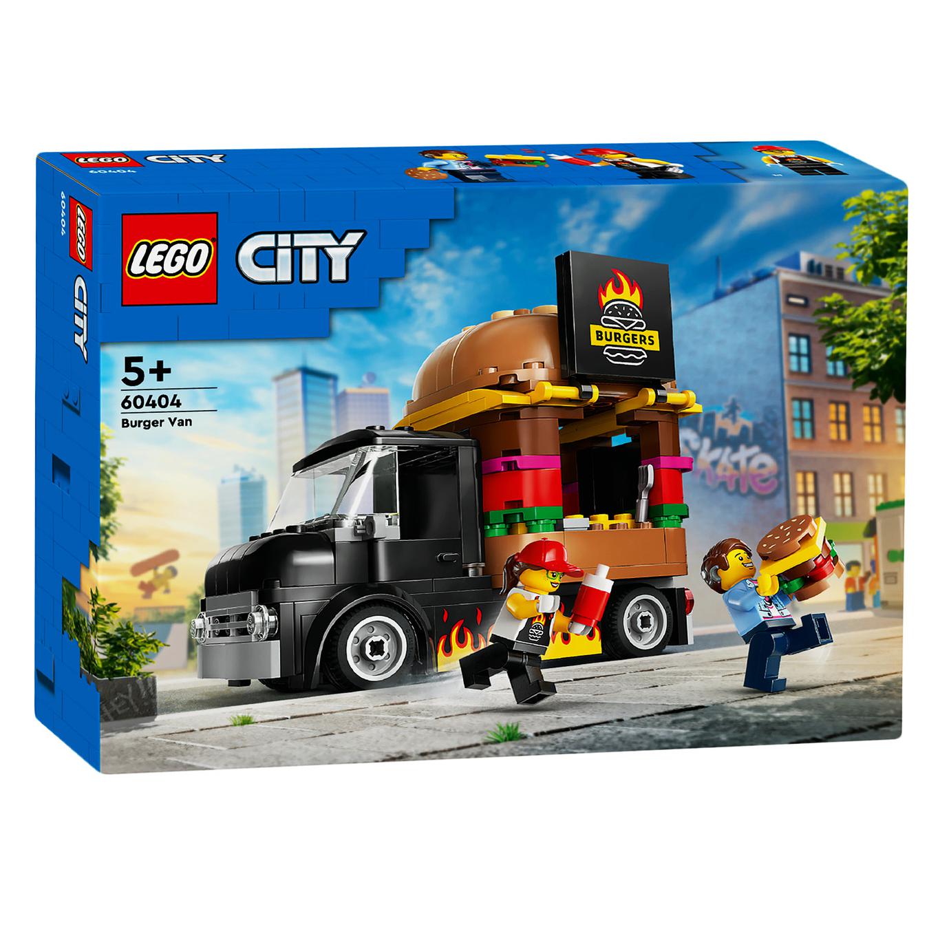 Constructor LEGO City 60404 Truck with hamburgers