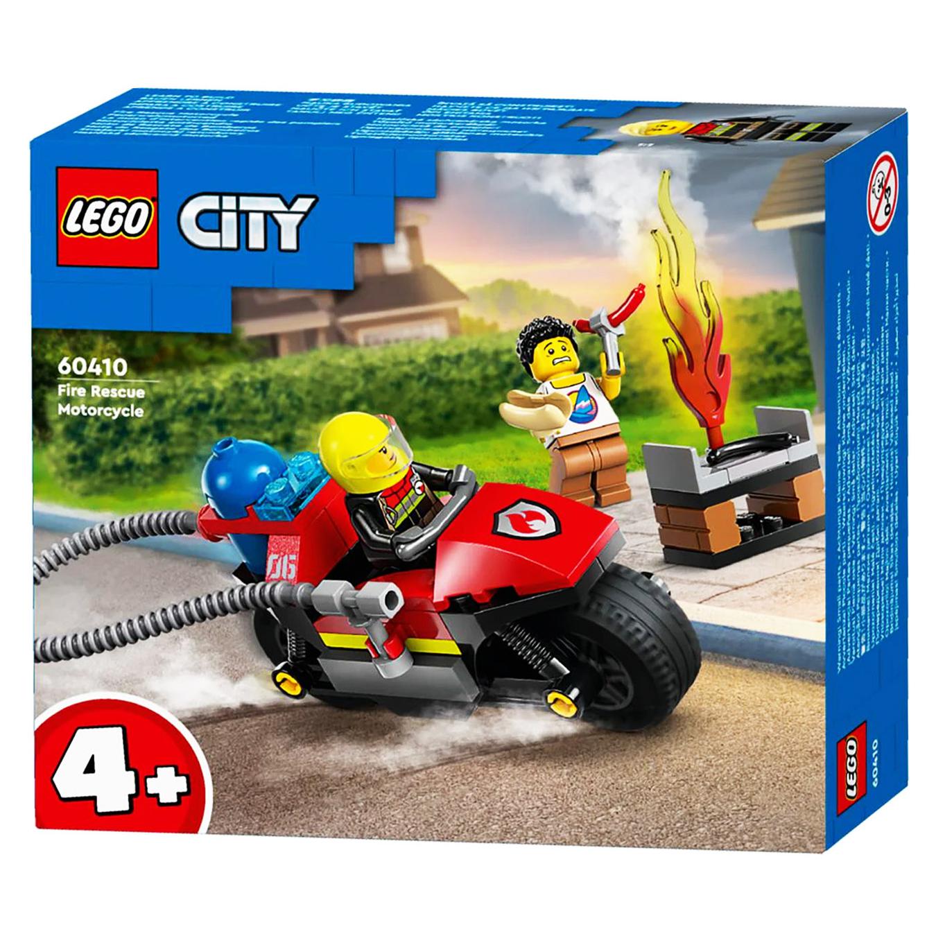 Конструктор LEGO Сити 60410 Пожарный спасательный мотоцикл