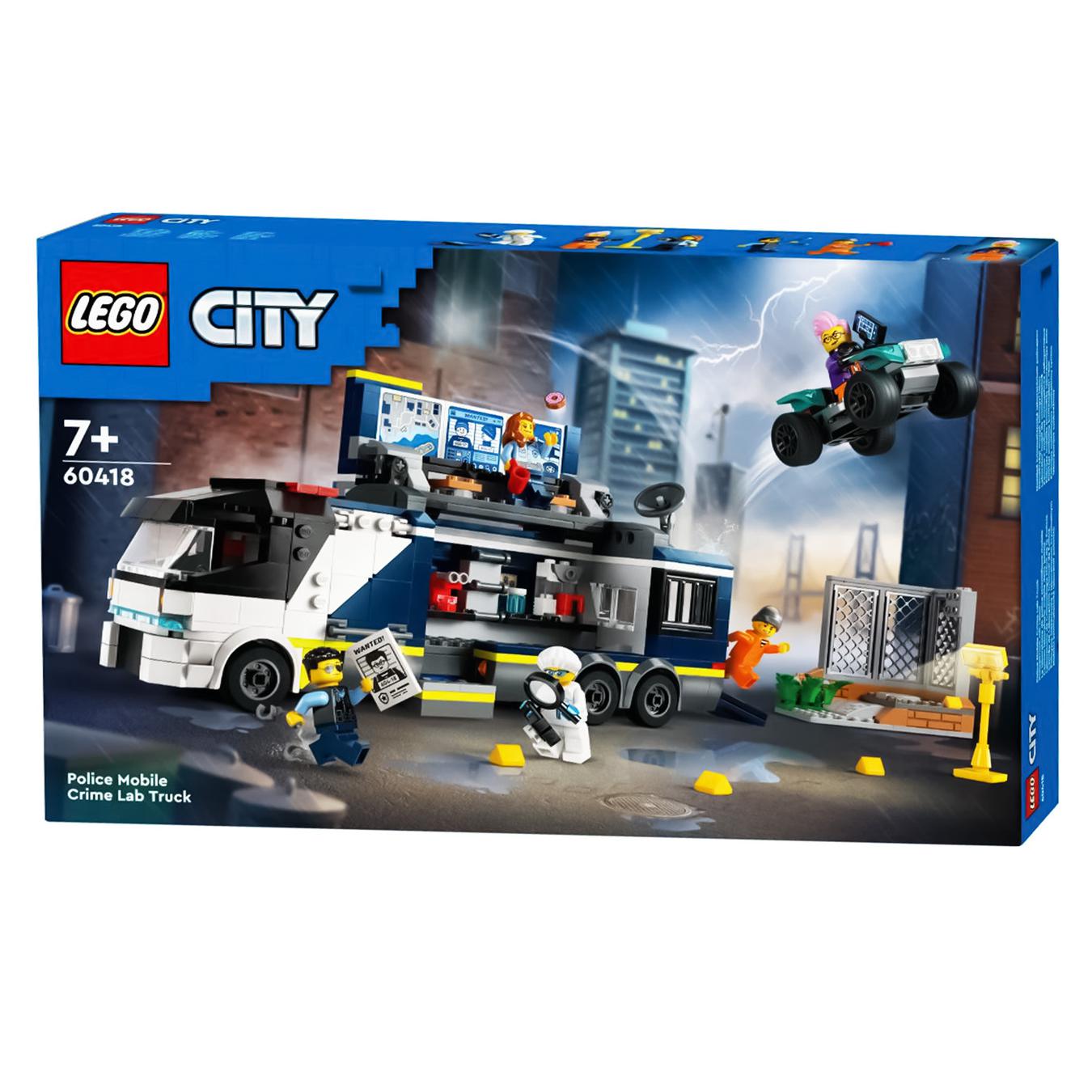 Конструктор LEGO Сити 60418 Передвижная полицейская криминалистическая лаборатория