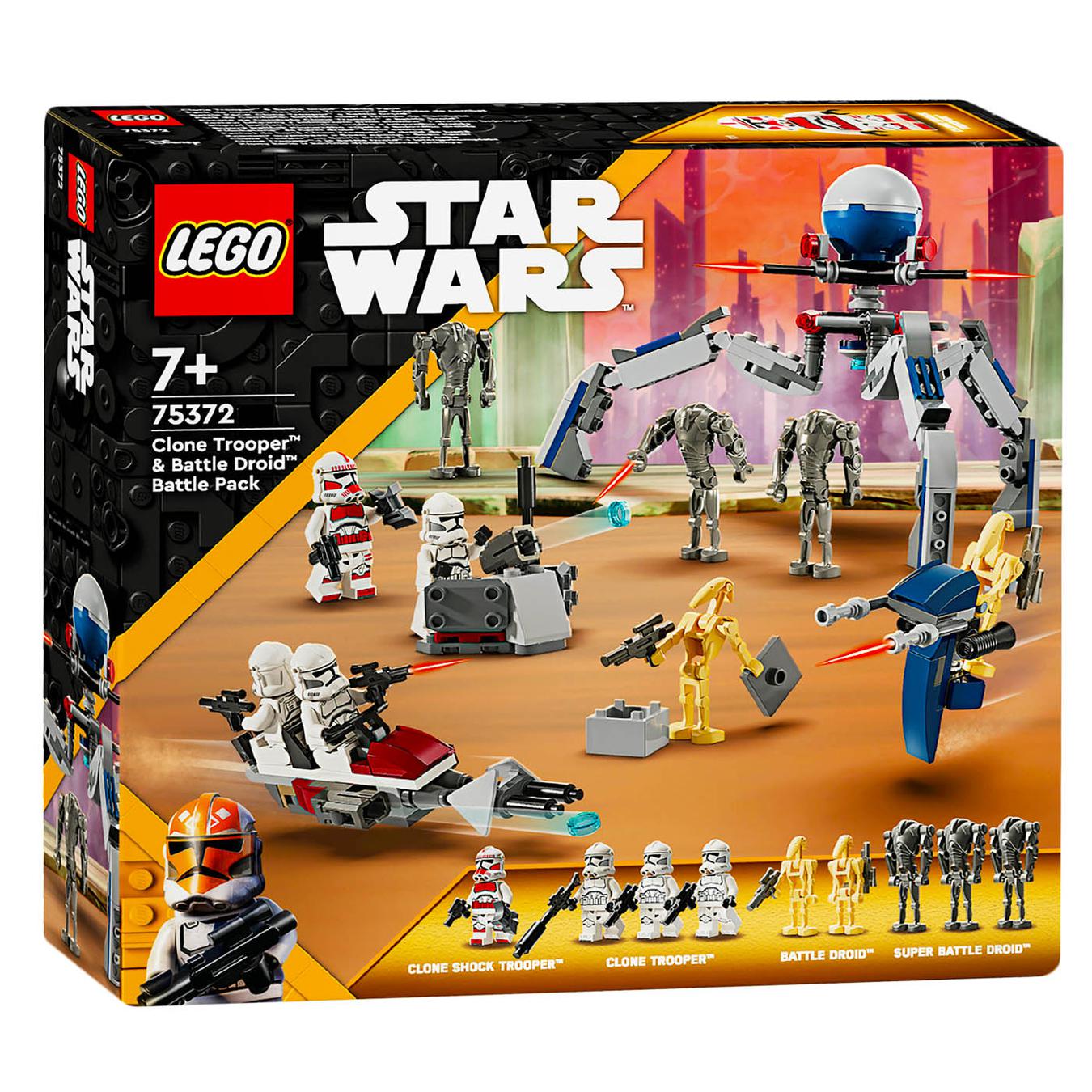 Constructor LEGO Star Wars 75372 Clone troopers and battle droid. Combat set
