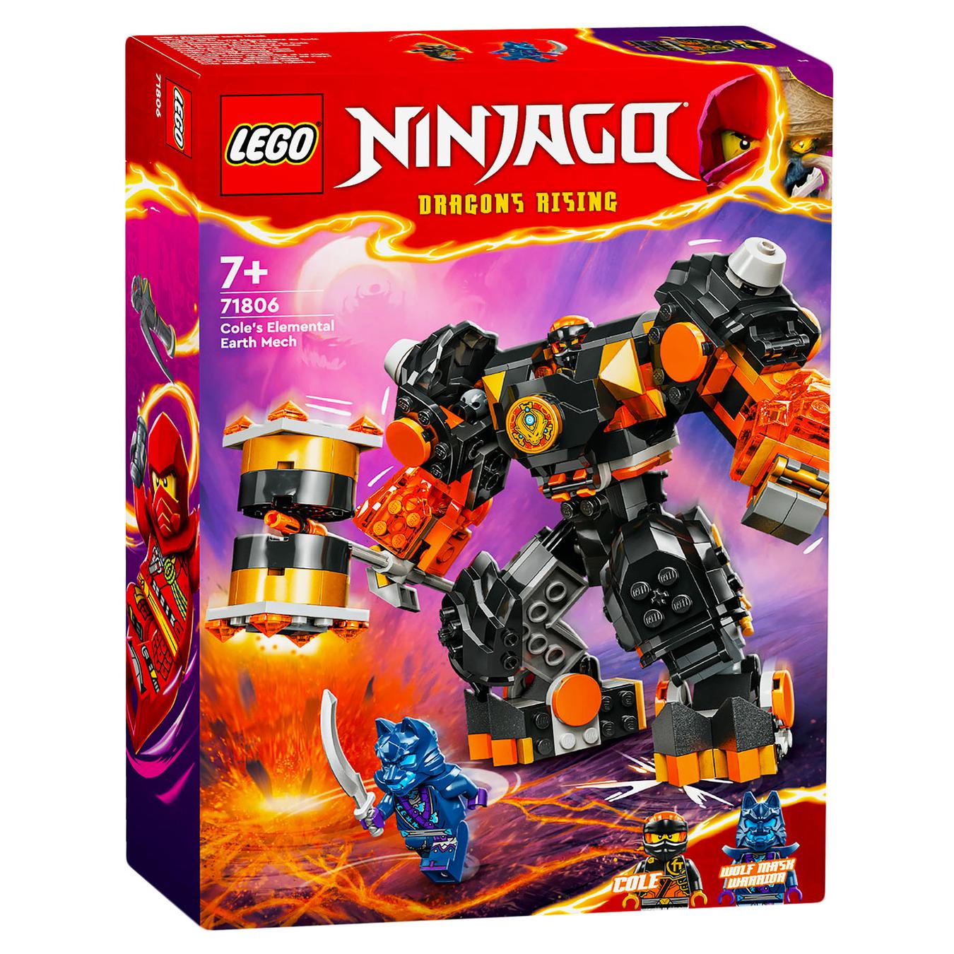 Конструктор LEGO Ниндзяго 71806 Робот земной стихии Коула