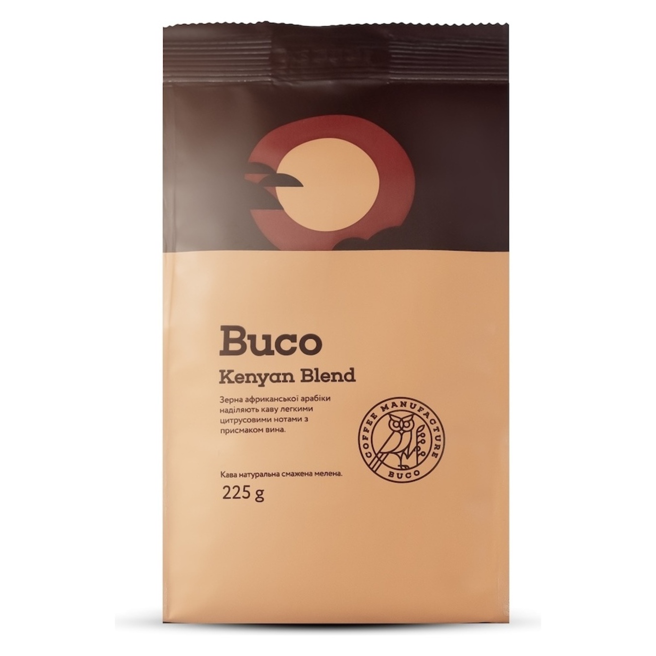 Сoffee Buco Kenyan coffee natural roasted ground 225g