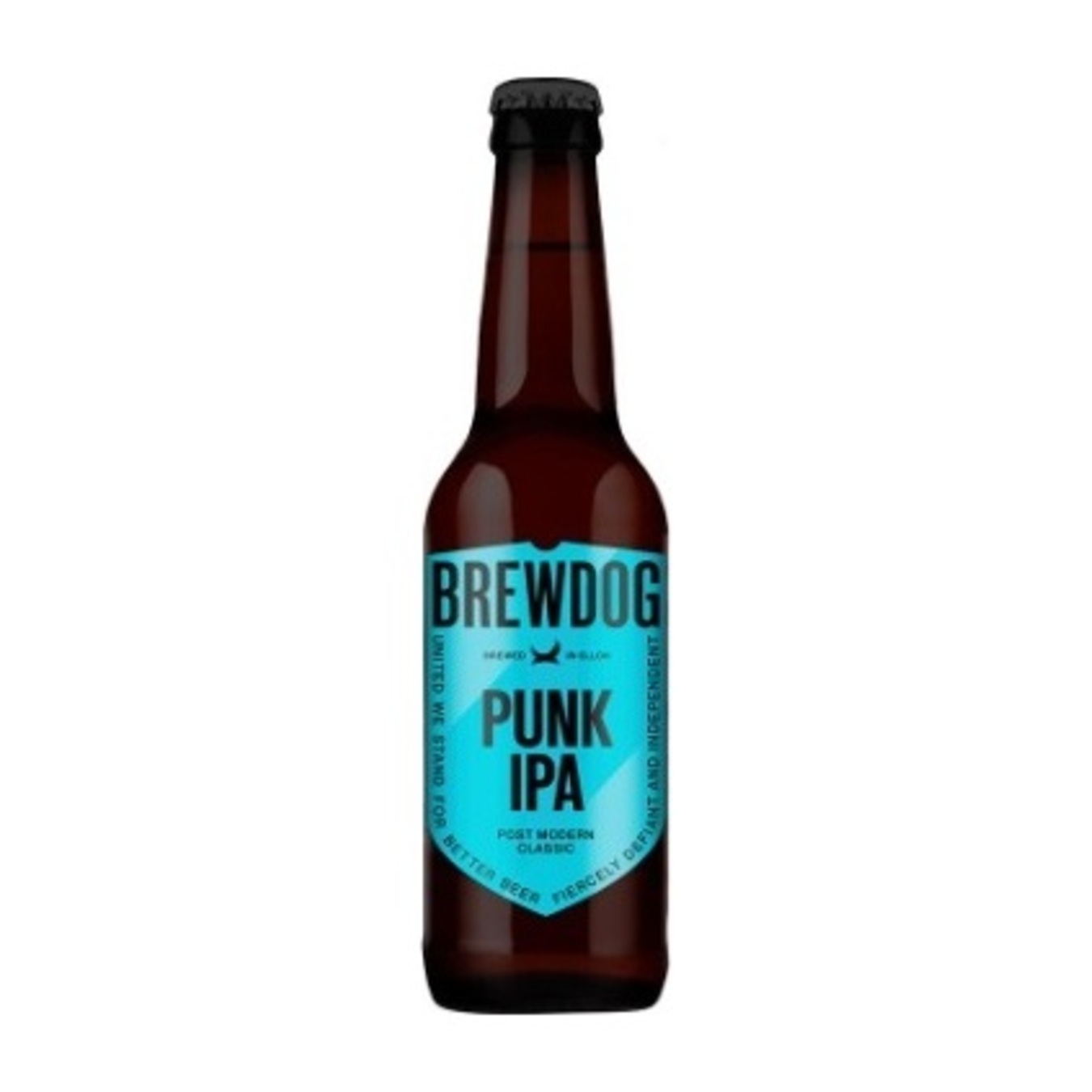 Light beer BrewDog Punk IPA 5.4% 0.33l glass
