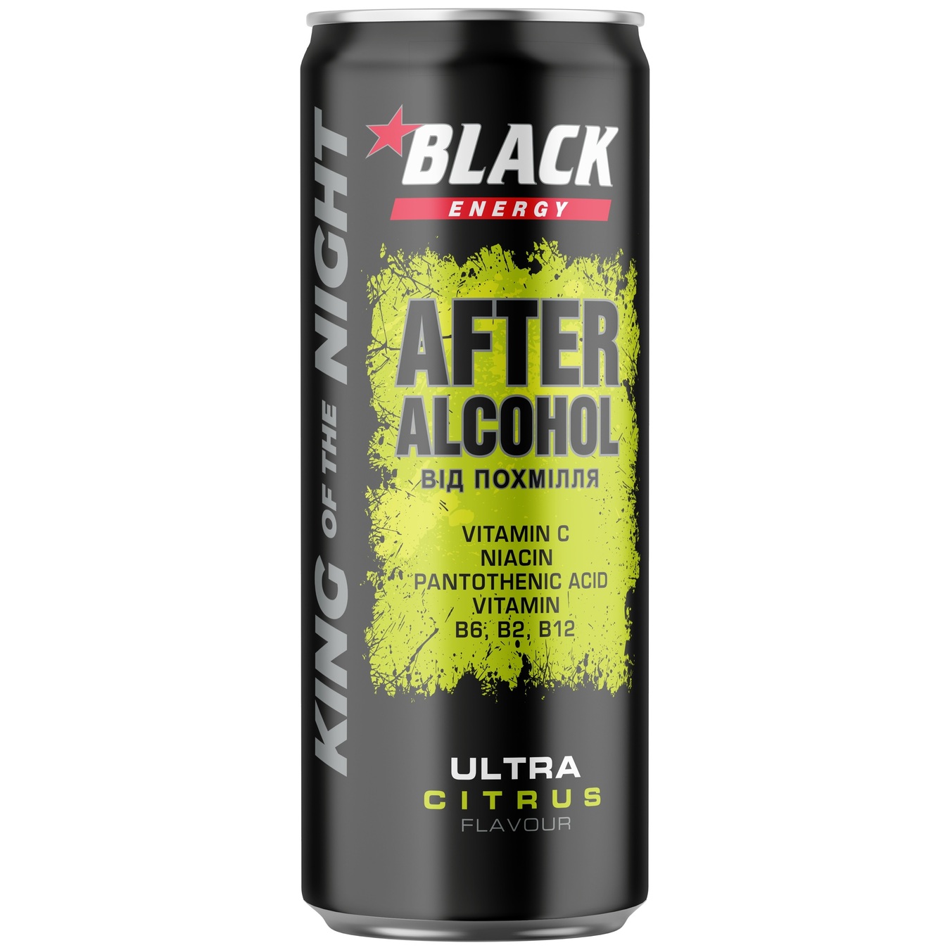 Black Energy After alcohol energy drink 0.25 l iron can