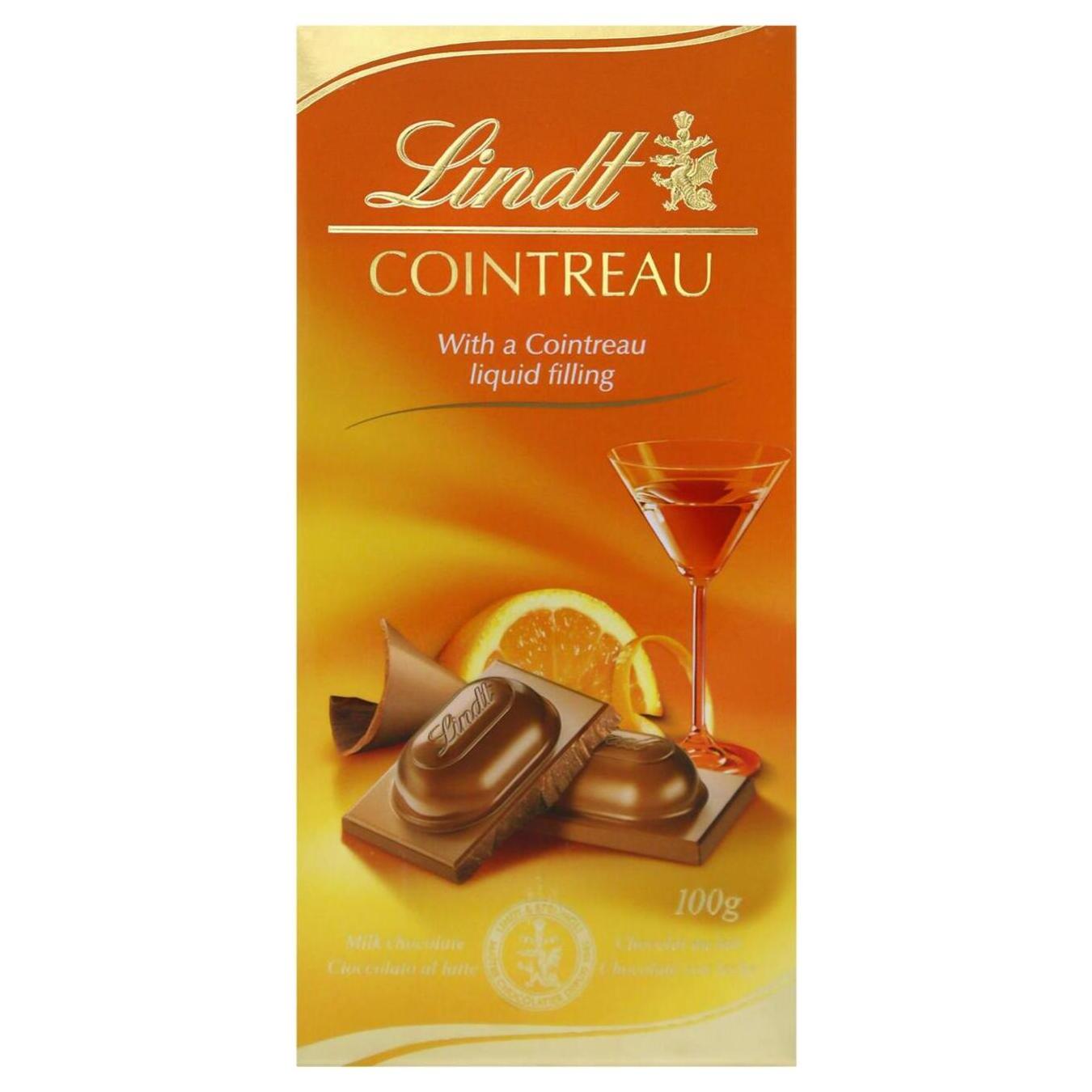 Lindt Cointreau milk chocolate with orange liqueur 100g
