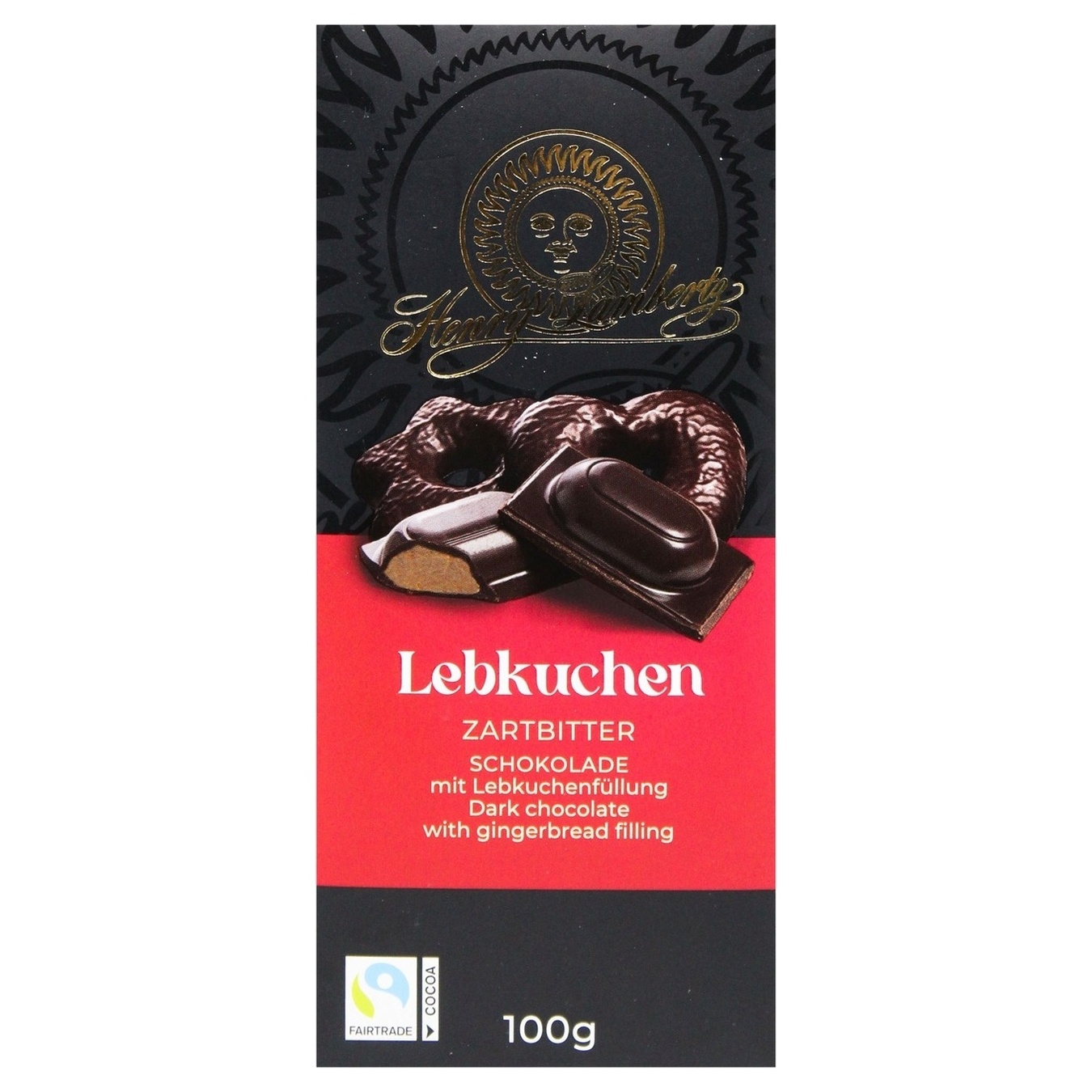 Lambertz chocolate with gingerbread filling 100g