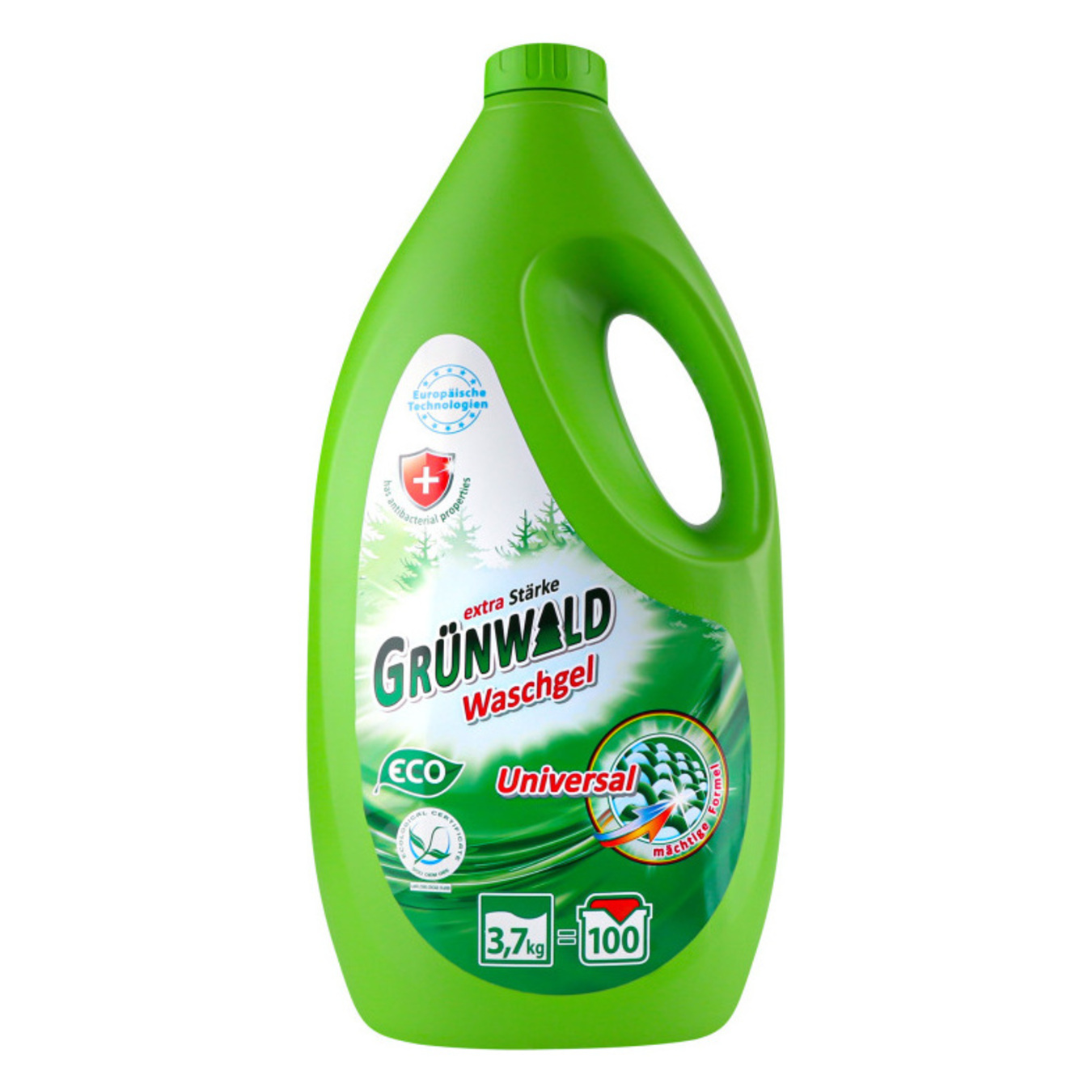 Gel for washing Grünwald colored and white organic laundry 2in1 142 cycles 5l