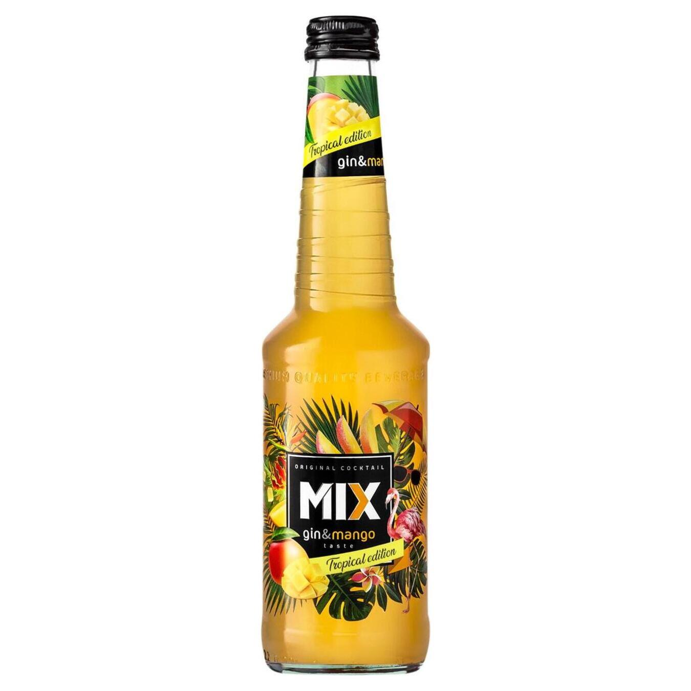 Напій слабоалкогольний MIX джин манго 4% 0,33л скло
