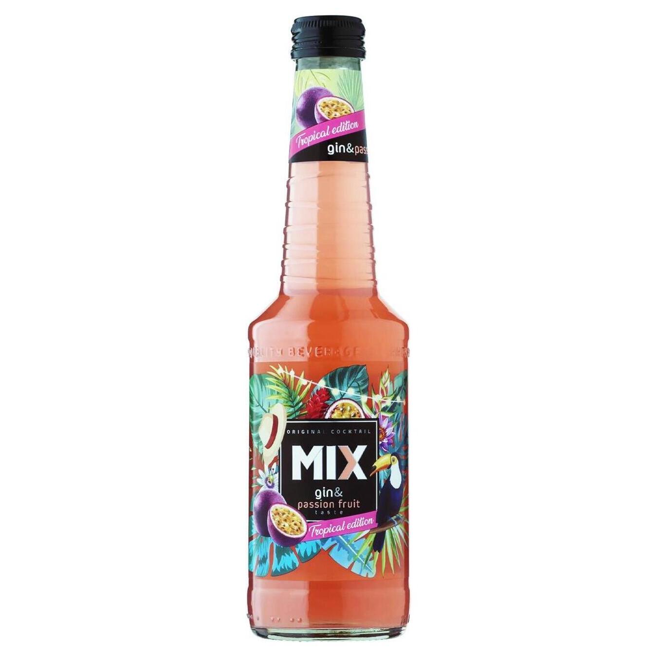 Напій слабоалкогольний MIX джин маракуйя 4% 0,33л скло