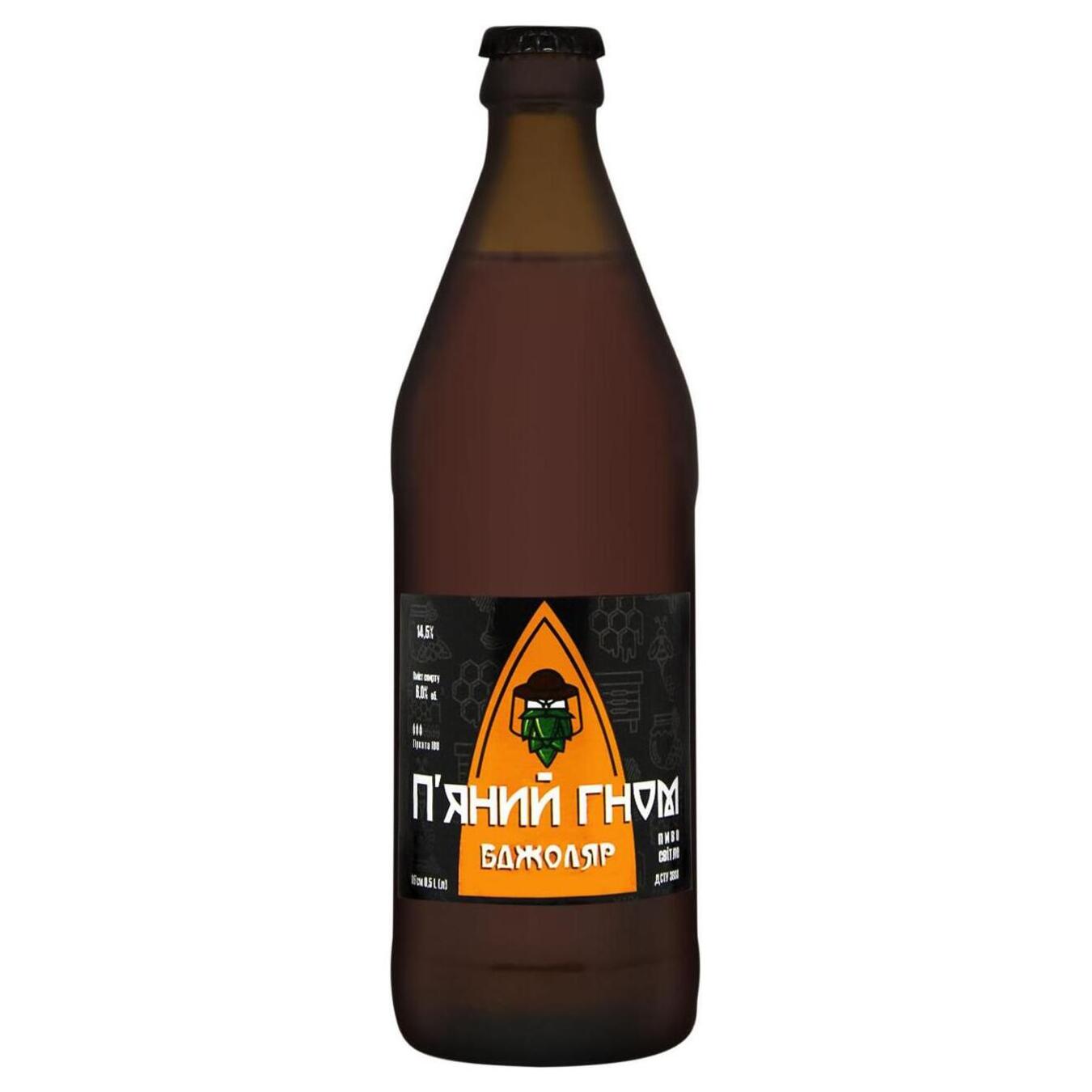 Light beer Drunk Dwarf Beekeeper 6% 0.5l glass
