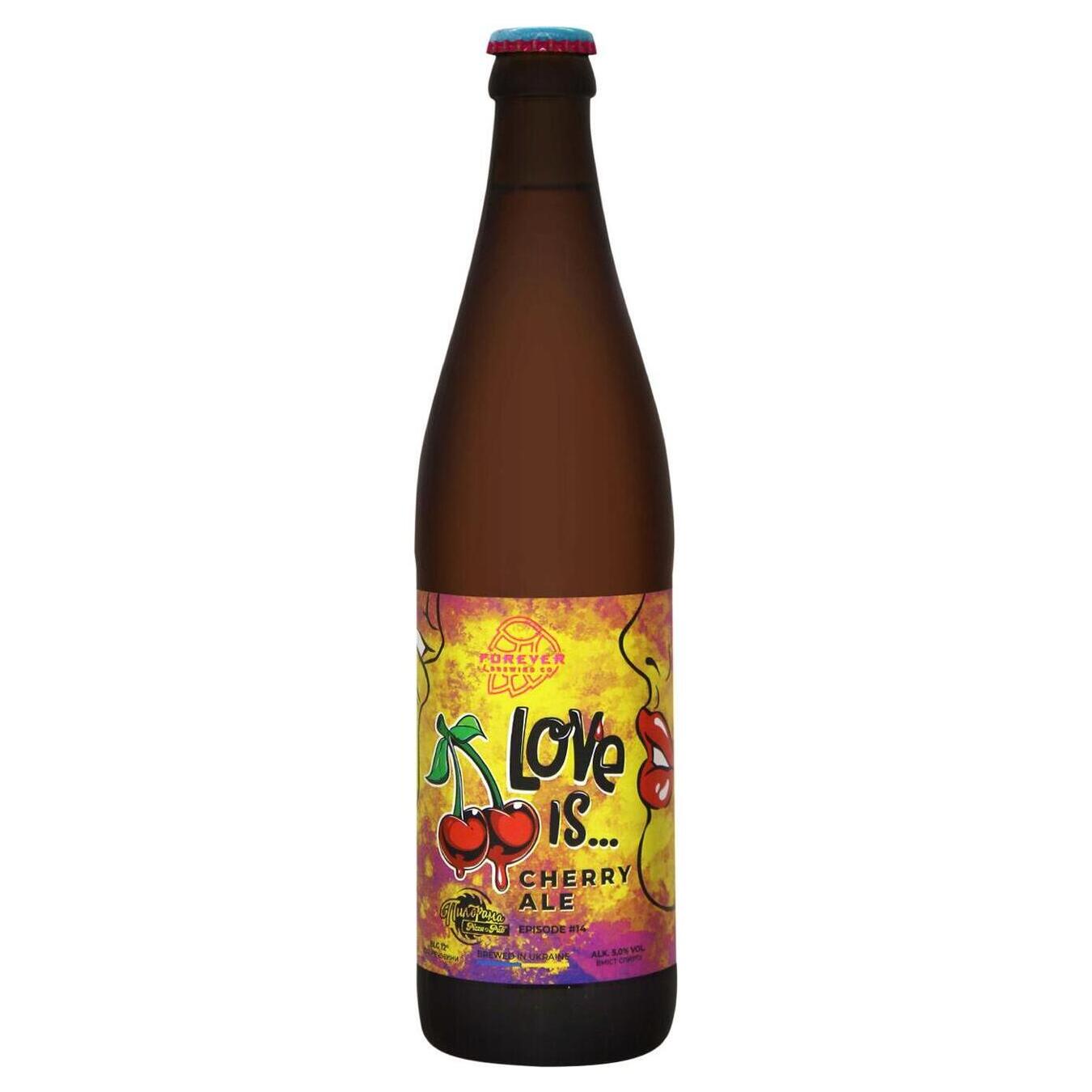 Light beer Forever Love Is unfiltered 5% 0.5l glass