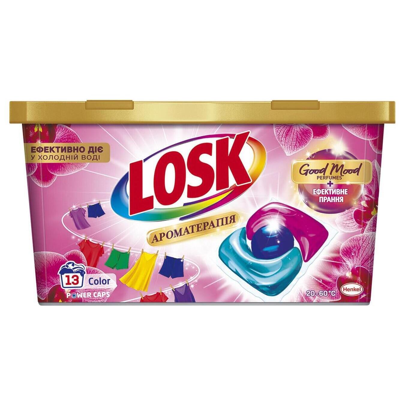 Capsules for washing Losk trio-capsules JSC Essential oils and aroma Malaysian flower 13 pcs.