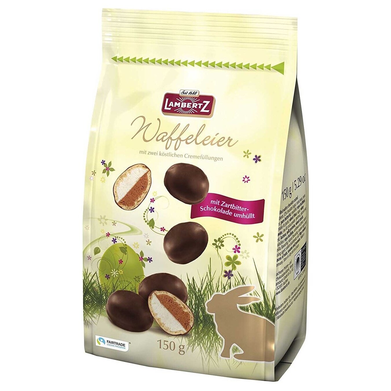 Lambertz Wafer Eggs with filling covered with chocolate 150g