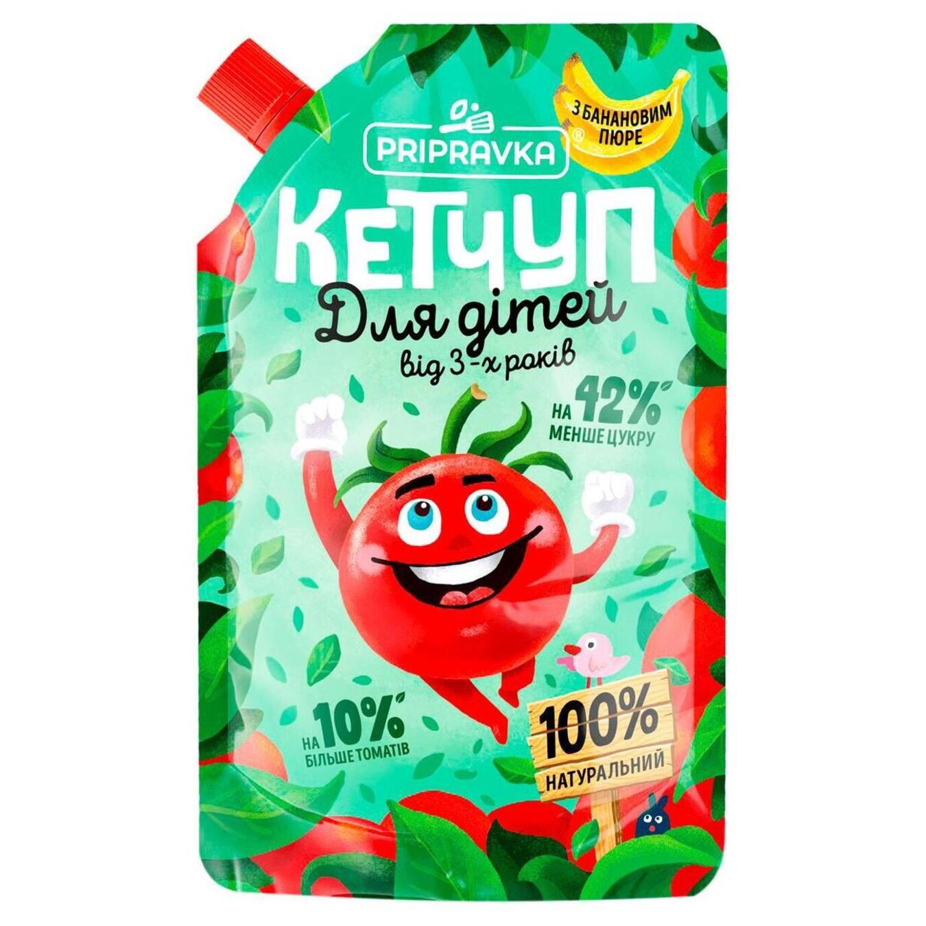 Pripravka natural ketchup for children from 3 years old with banana puree doi-pak 200g