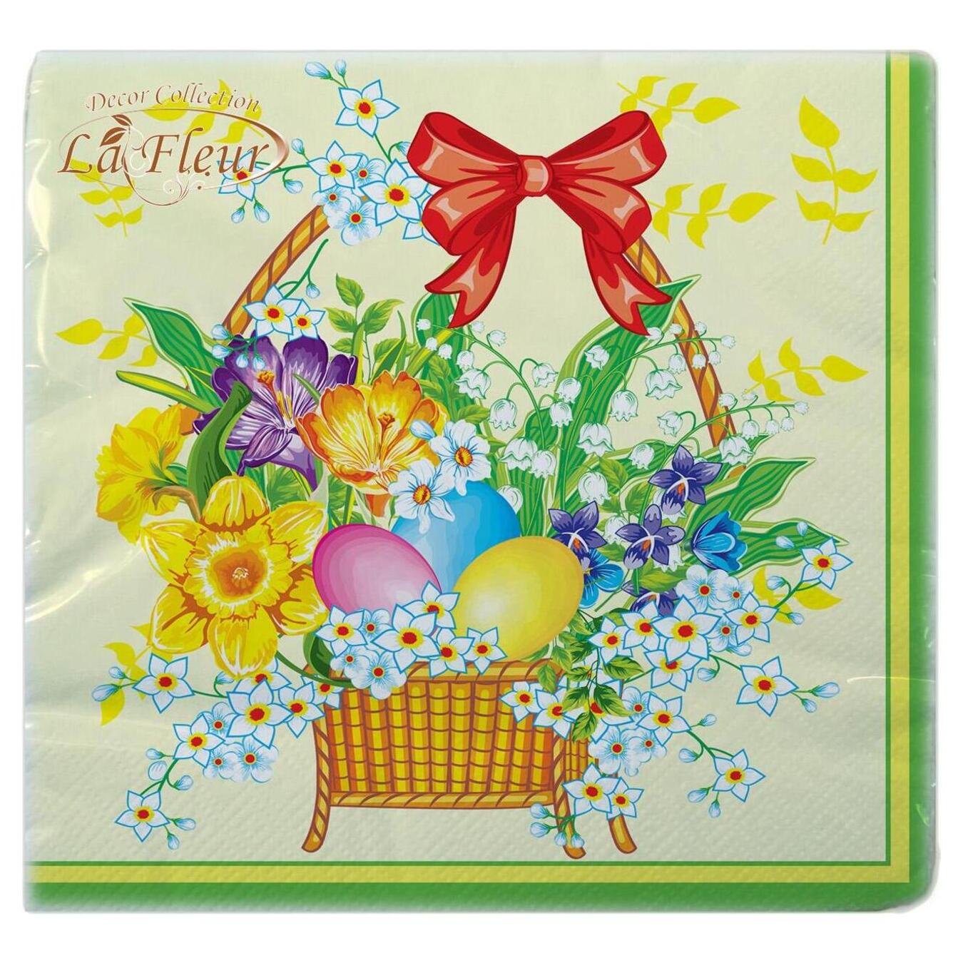 Napkin decorative Luxy Easter spring 3 layers 33x33 18 pcs
