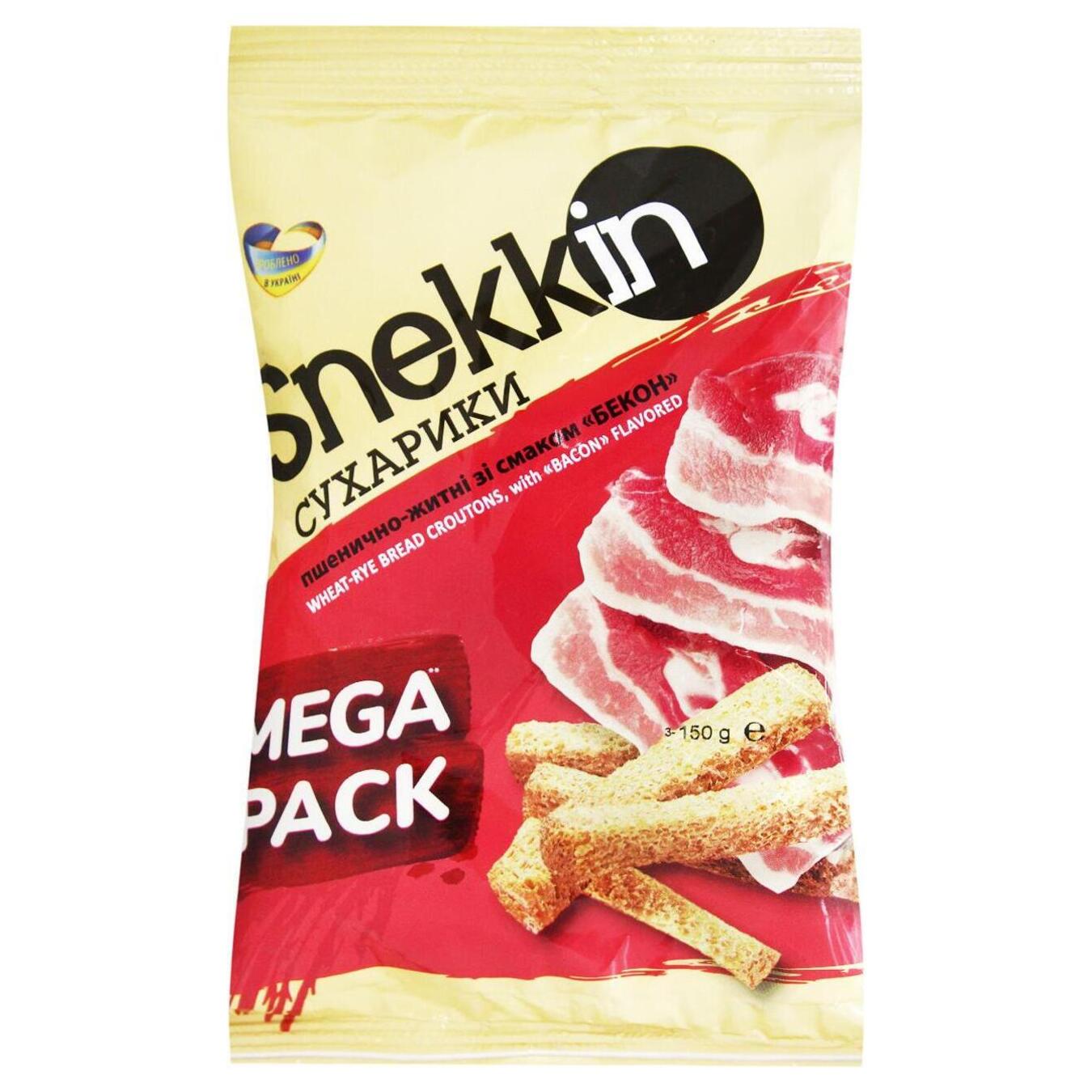 Snekkin wheat-rye crackers bacon flavor 150g