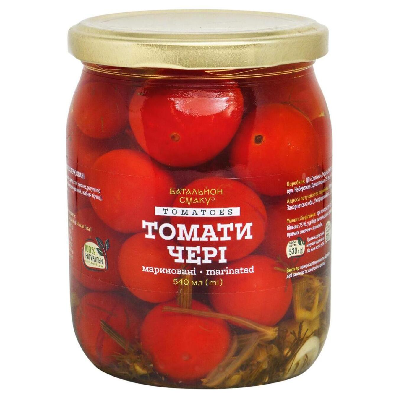 Tomatoes Battalion of taste pickled cherries 540ml glass