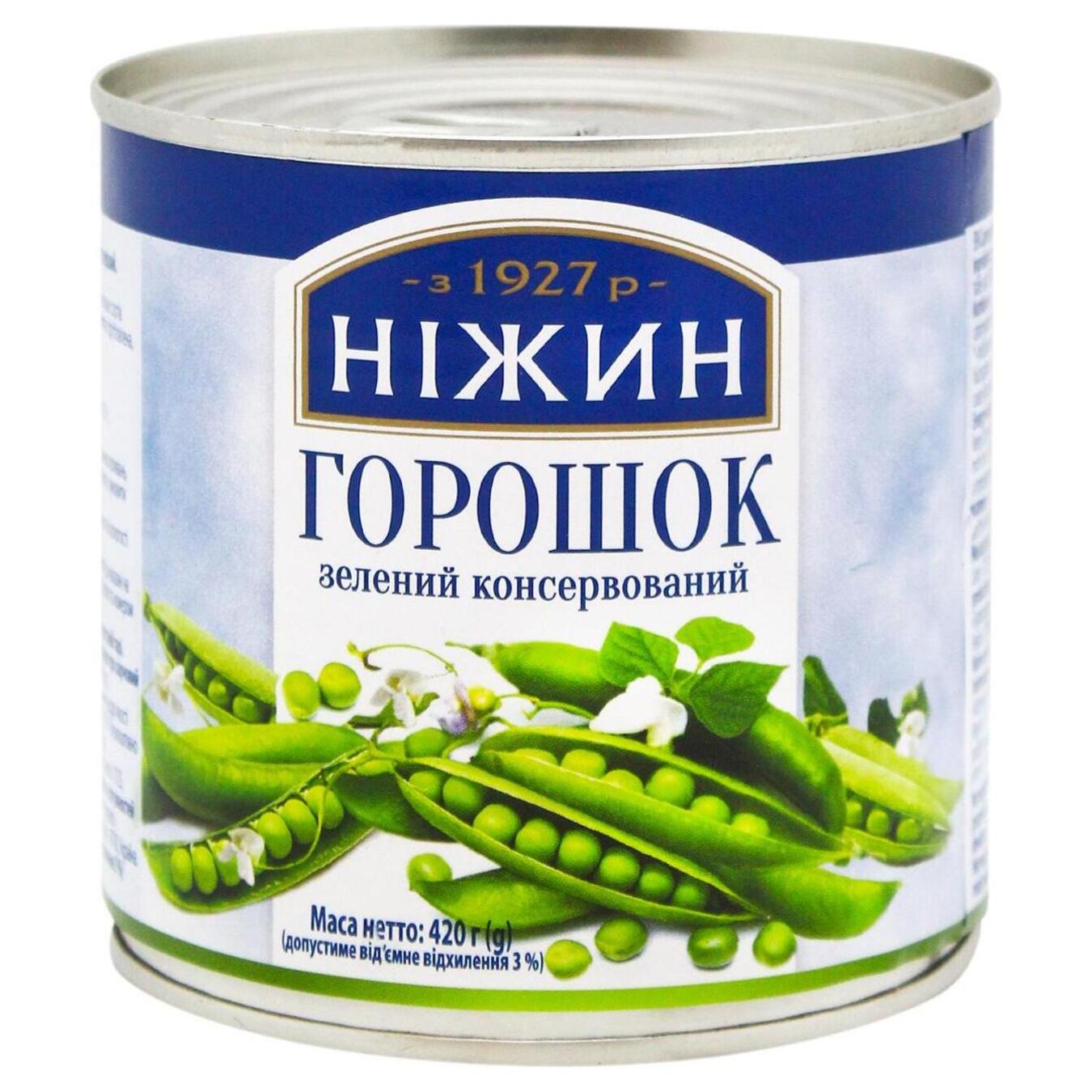 Nizhin peas green canned 420g iron can