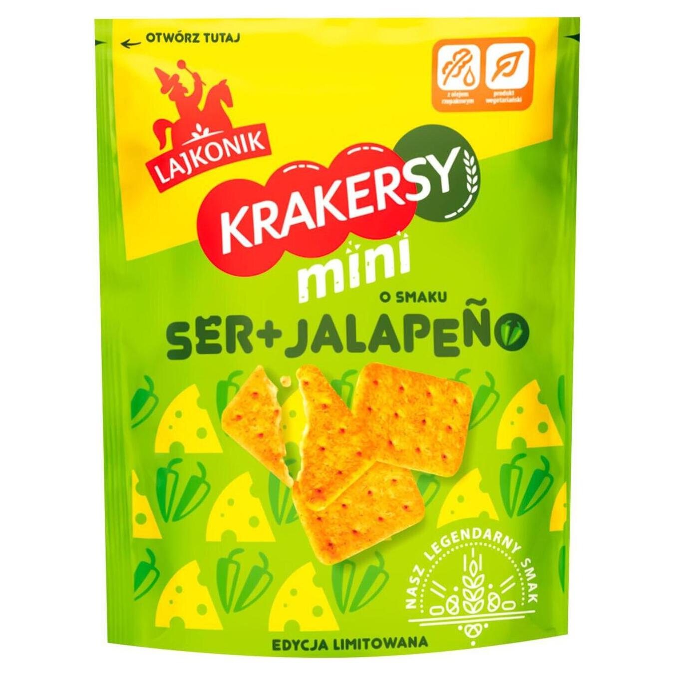Cracker Lajkonik mini taste of cheese + jalapeño 100g