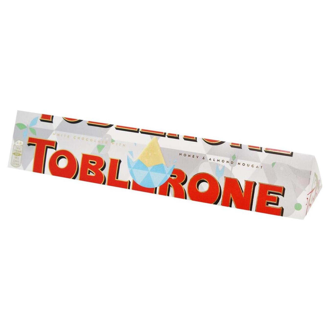 Шоколад Toblerone білий з медово-мигдальною нугою 360г
