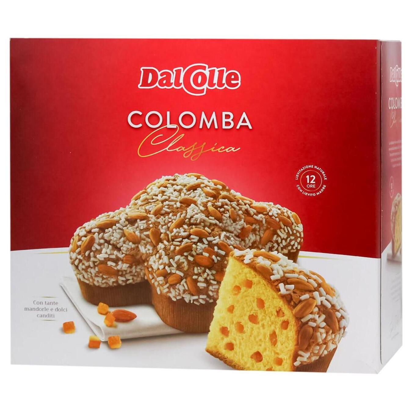 Panettone Dal Colle colomba classic with candied orange 1kg