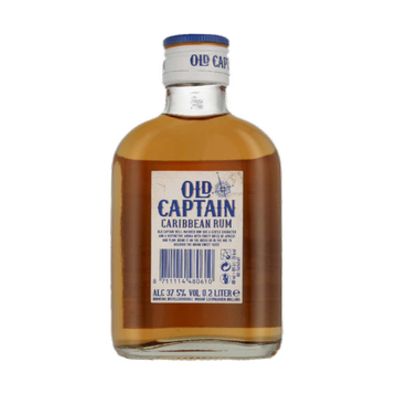 Rum Old Captain Caribbean brown 37.5% 0.2 l
