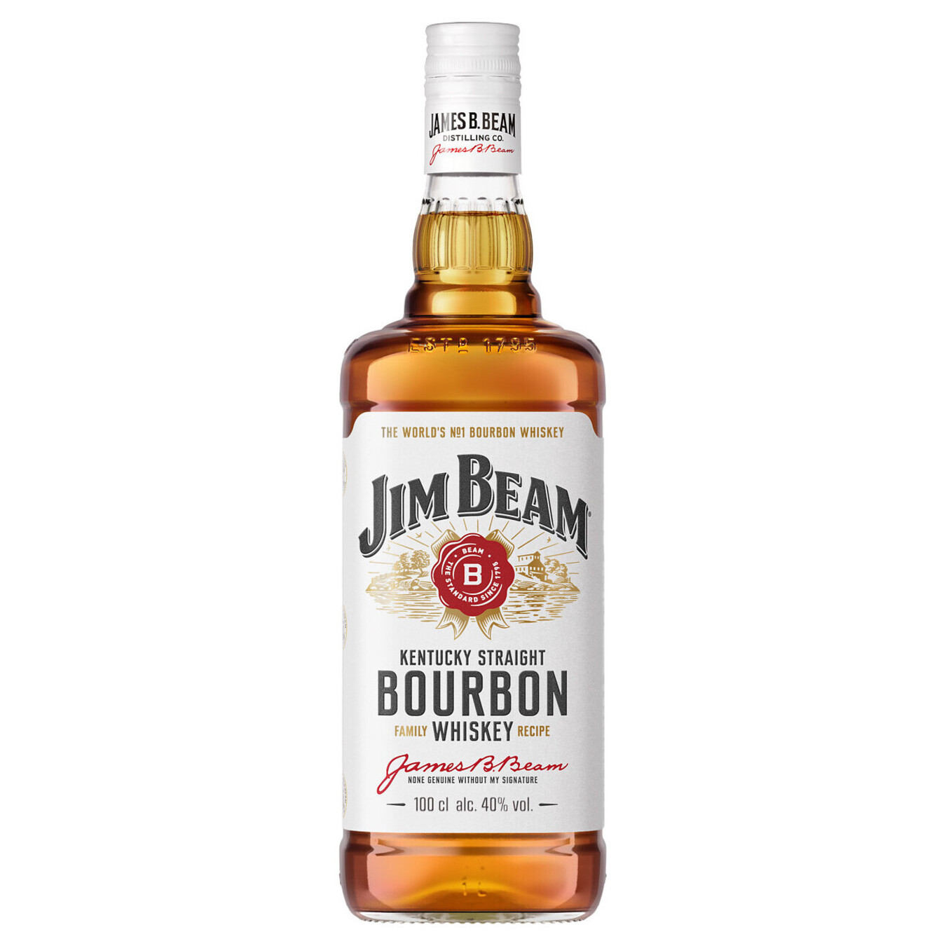 Whiskey Jim Beam White Bourbon 40% 1l