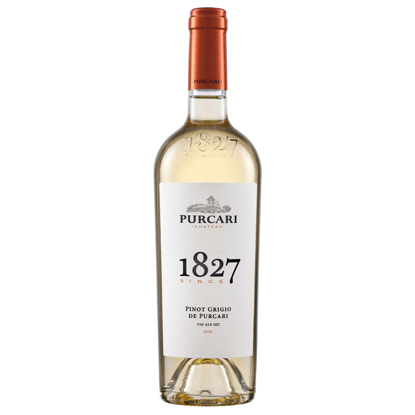 Вино Purcari Піно Гріджіо витримане біле сухе 13,5% 0,75л