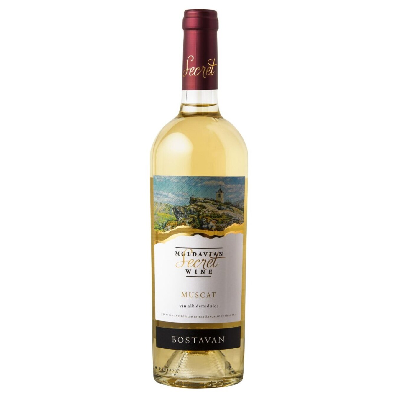 Bostavan Muscat white semi-sweet wine 11.5% 0.75 l