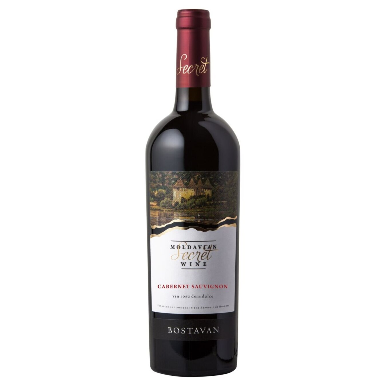 Вино Bostavan Cabernet Sauvignon червоне напівсолодке 13% 0,75л