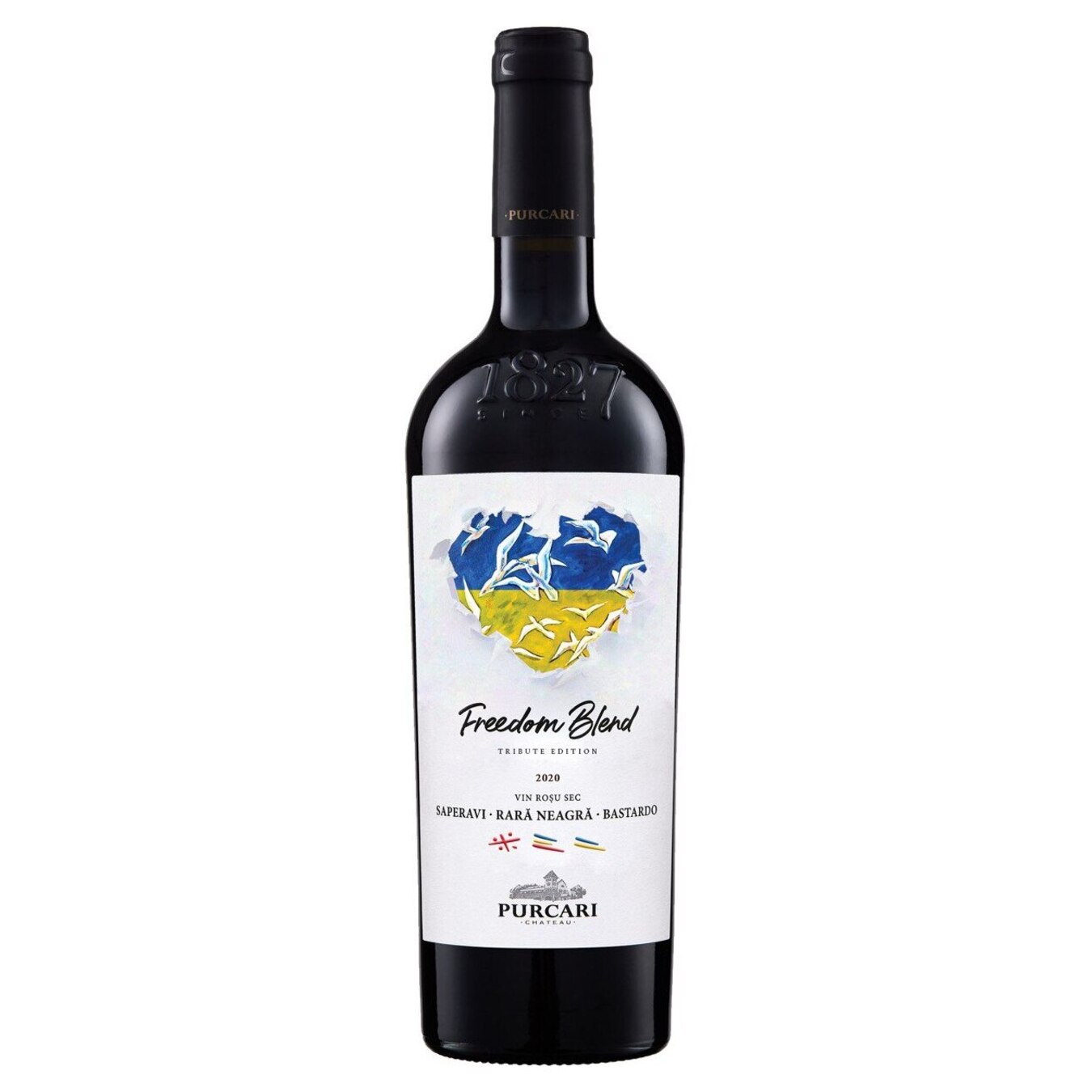 Вино Purcari Freedom Blend витримане червоне сухе 14% 0,75л