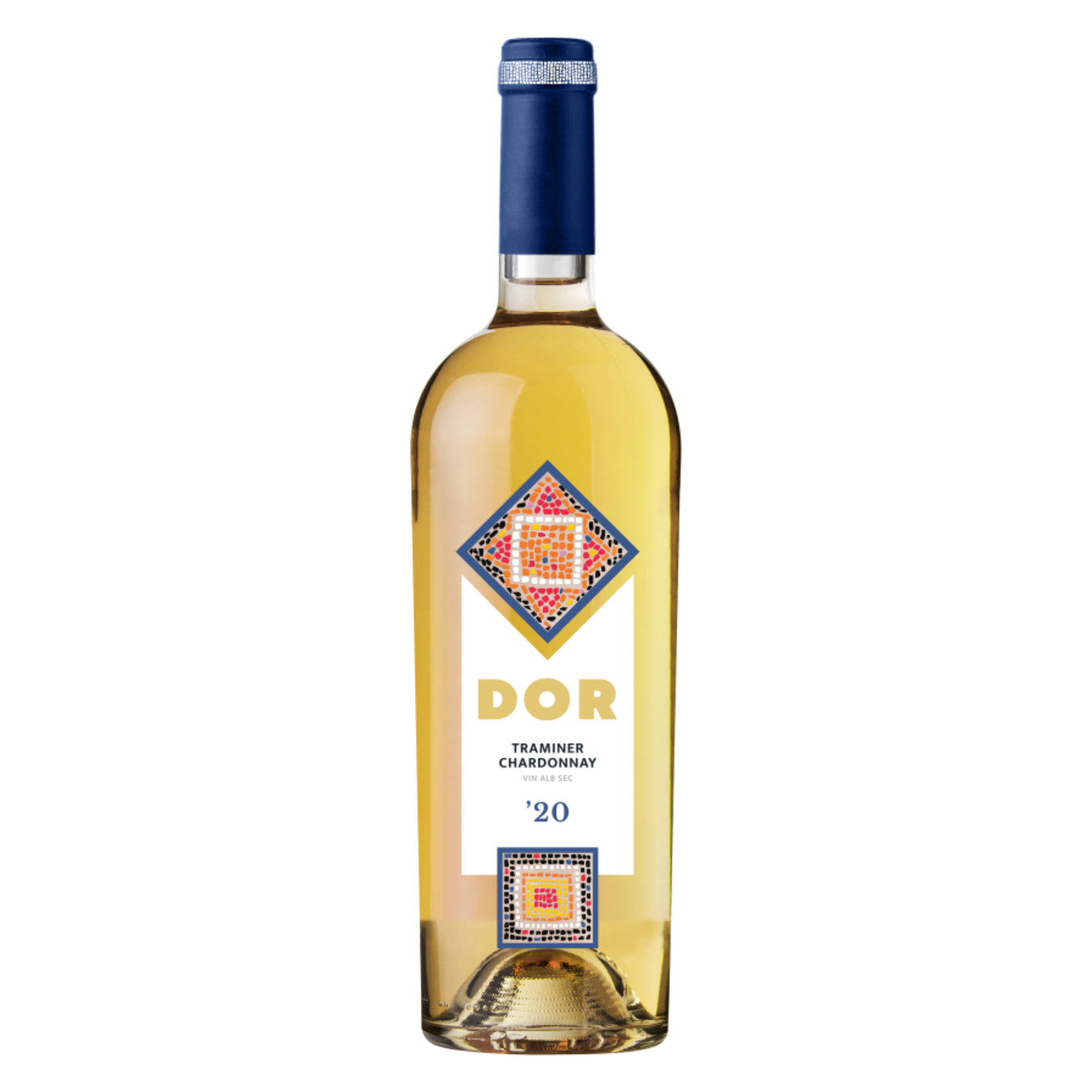 Вино Bostavan DOR Traminer-Chardonnay біле сухе 13% 0,75л