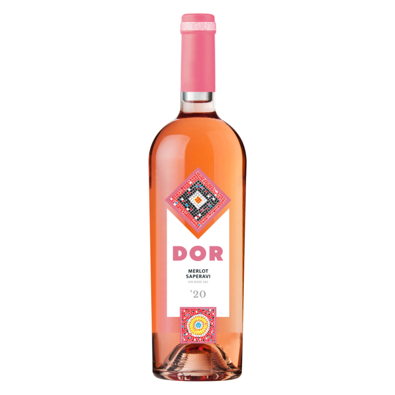 Вино Bostavan DOR Merlot-Saperavi рожеве сухе 13% 0,75л