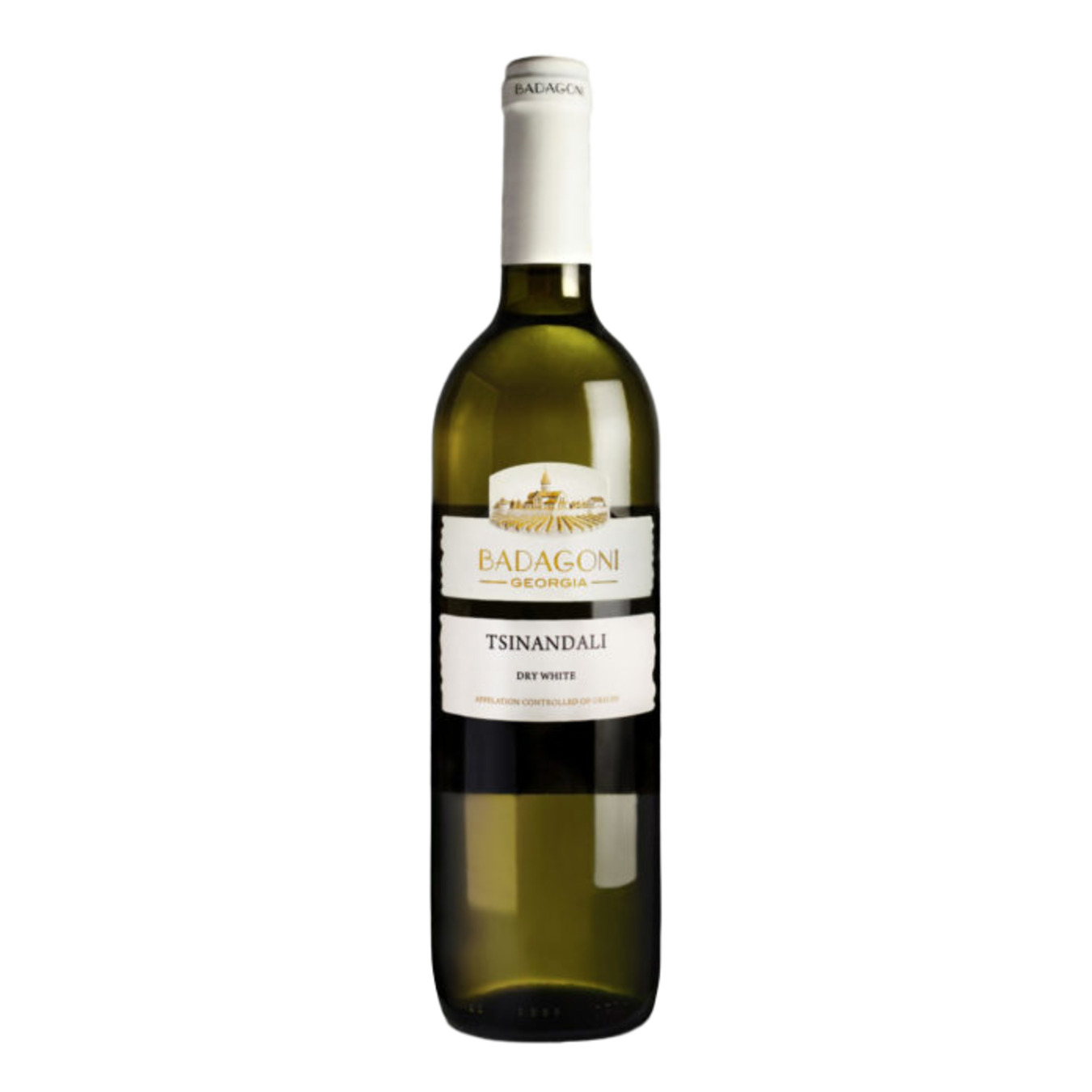 Вино Badagoni Цинандали белое сухое 13% 0,75л.