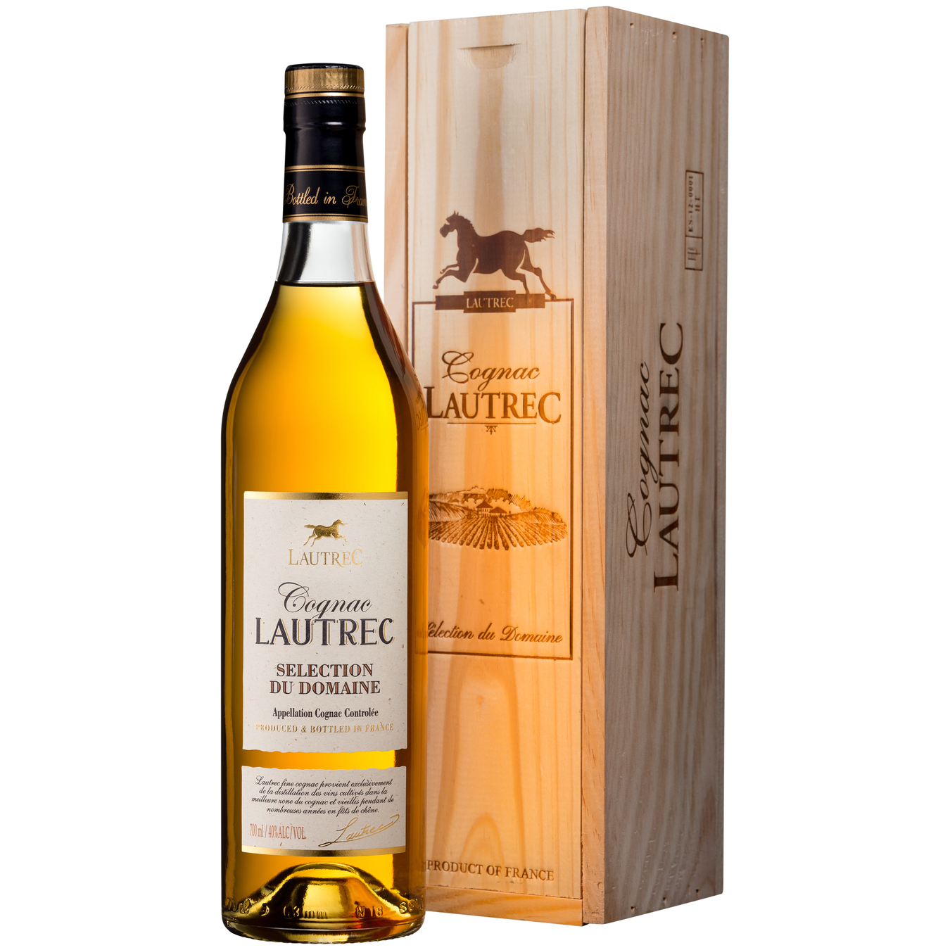 Cognac Lautrec Selection du Domaine VS 40% 0.7l in a box