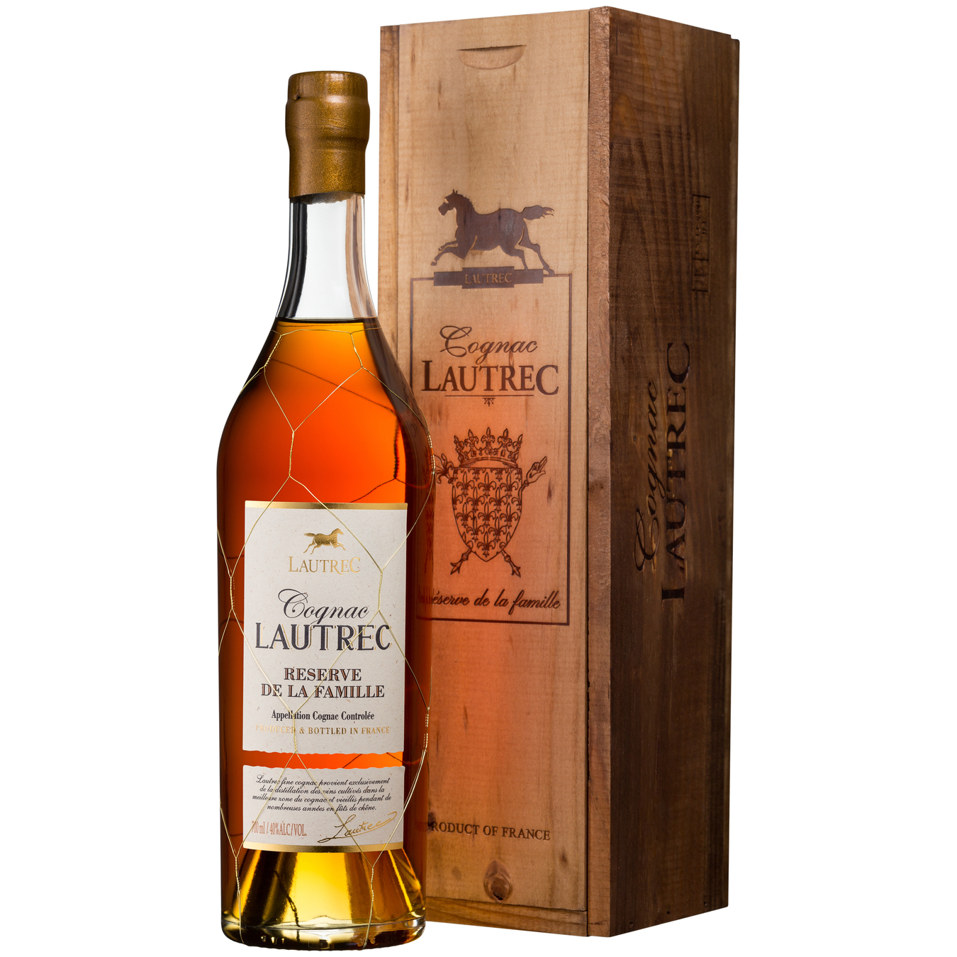 Cognac Lautrec Reserve de la Famille XO 40% 0.7 l in a box