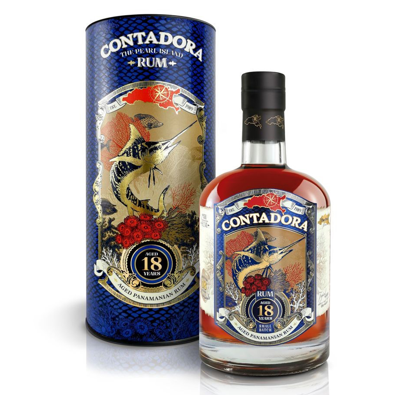 Rum Contadora 18 years old 40% 0.7l tube