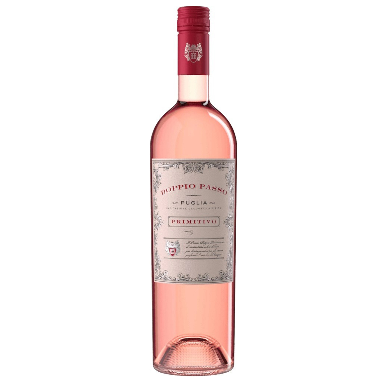 Вино Doppio Passo Primitivo Puglia розовое полусладкое 12% 0,75л