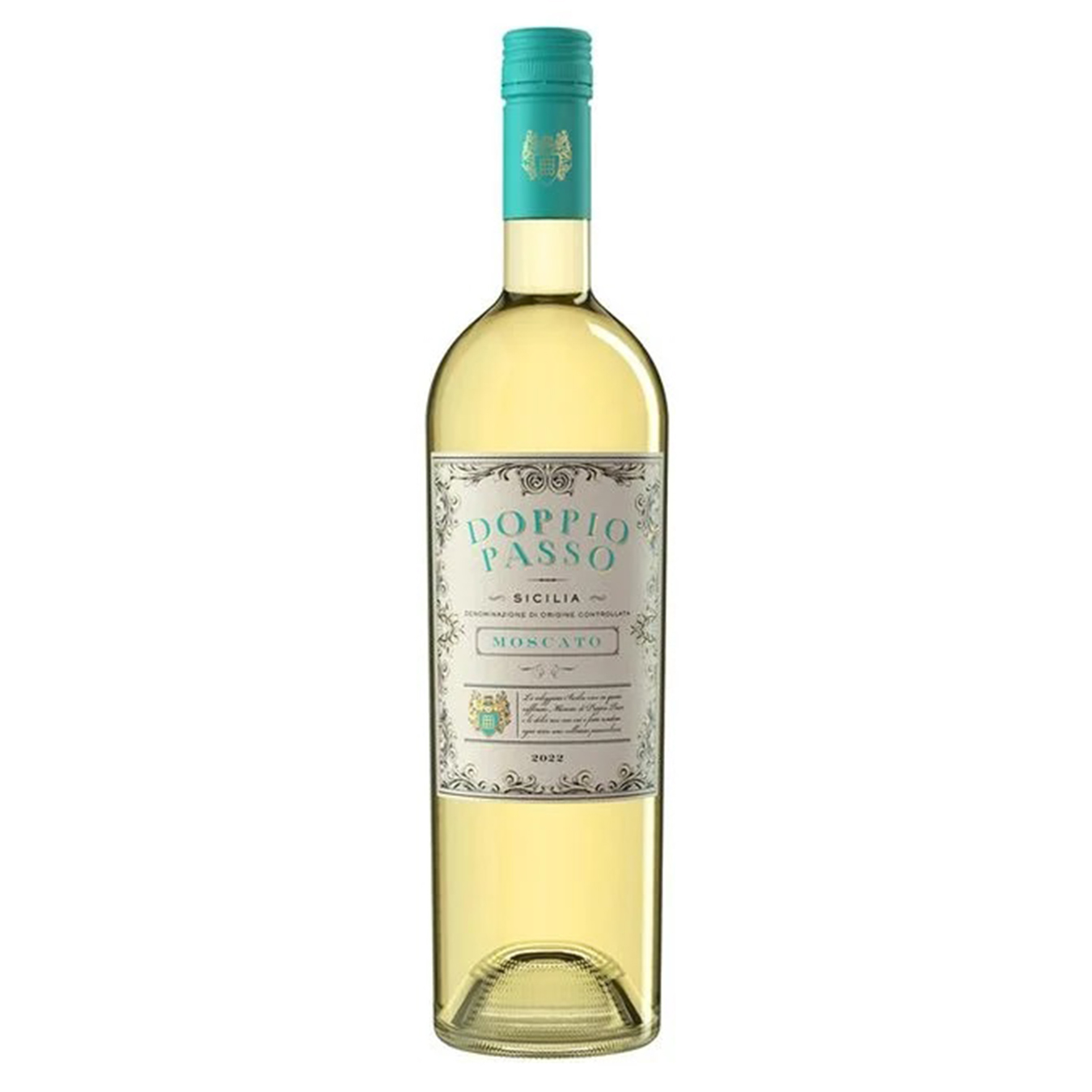 Вино Doppio Passo Moscato DOC белое полусладкое 12,5% 0,75л