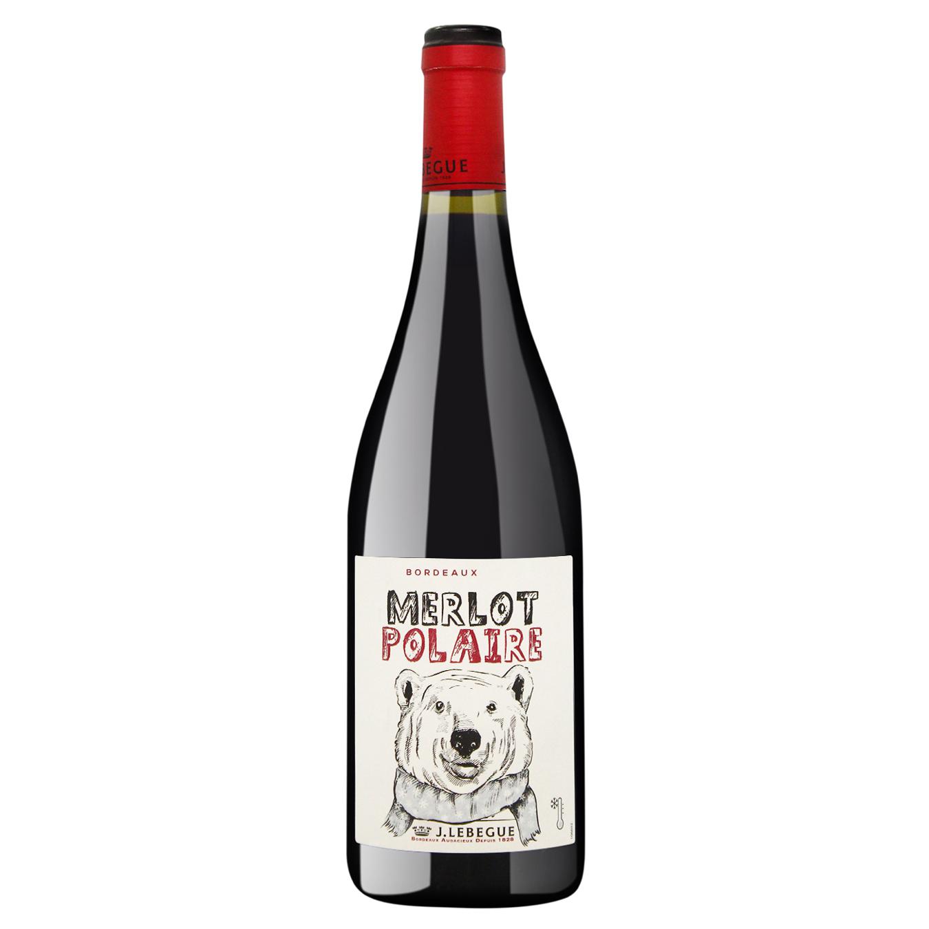 Вино Jules Lebègue Merlot красное сухое 13% 0,75л