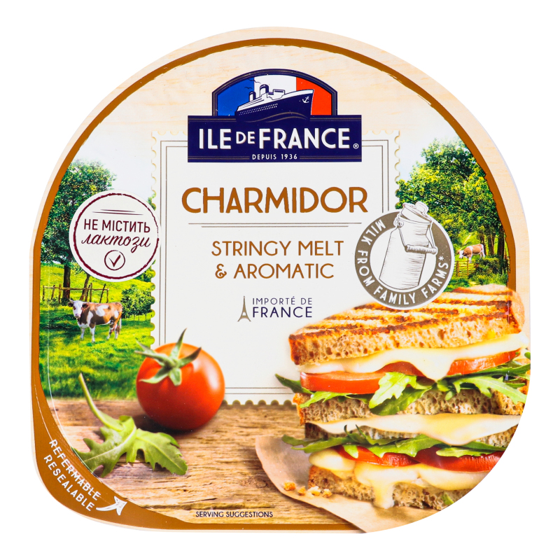 Cheese Ile De France semi-hard Charmidor 57% 150g