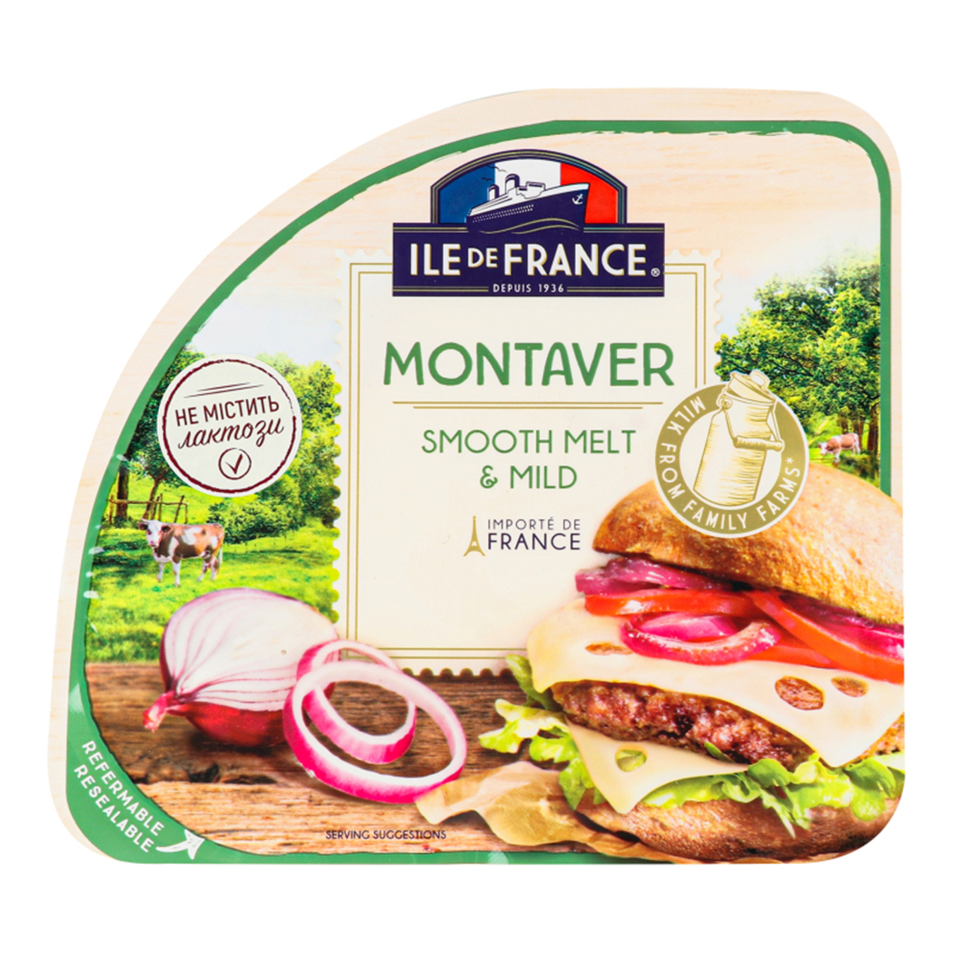 Cheese Ile De France semi-hard Montaver 49% 150g