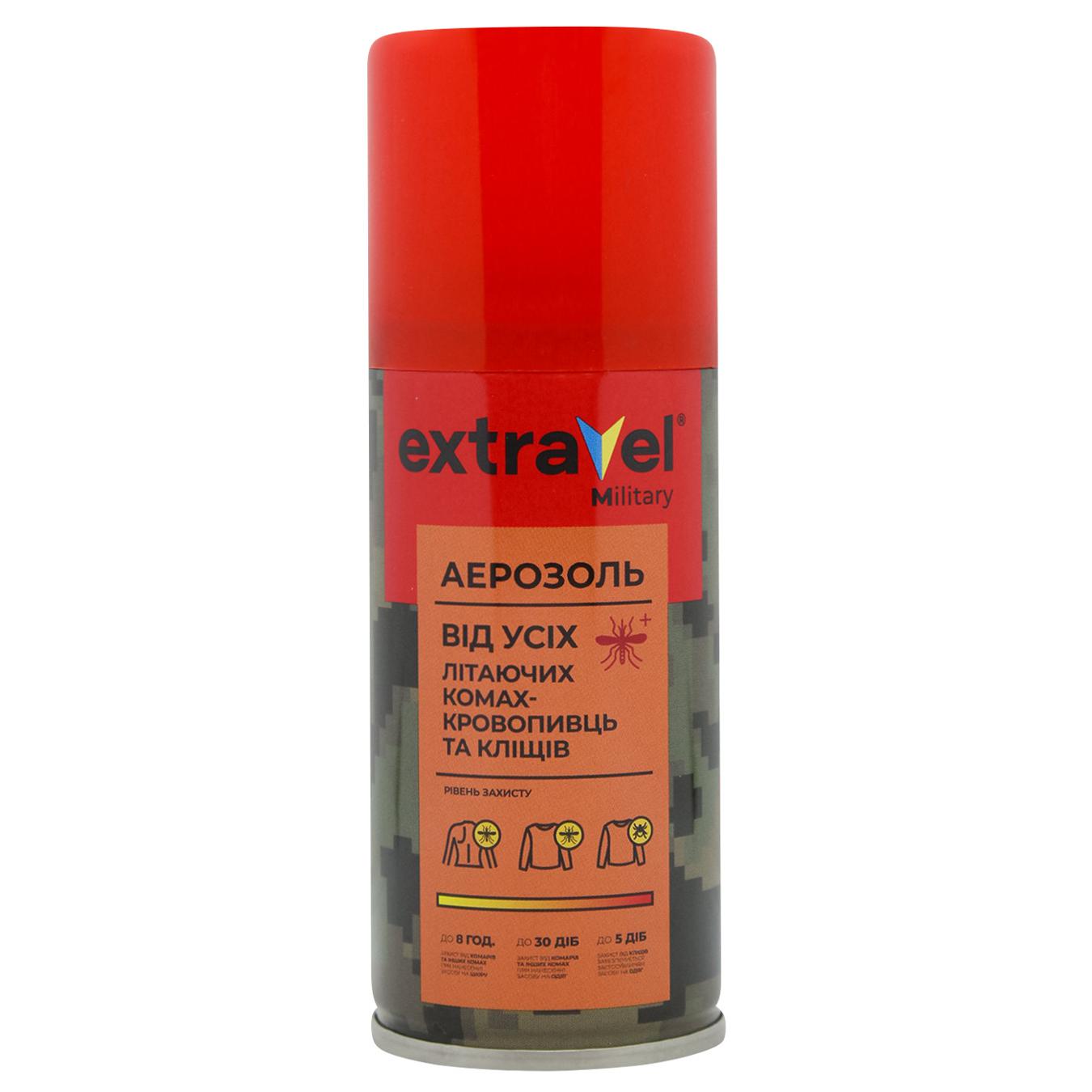 Aerosol Extravel Military against all flying blood-sucking insects and ticks 125 ml