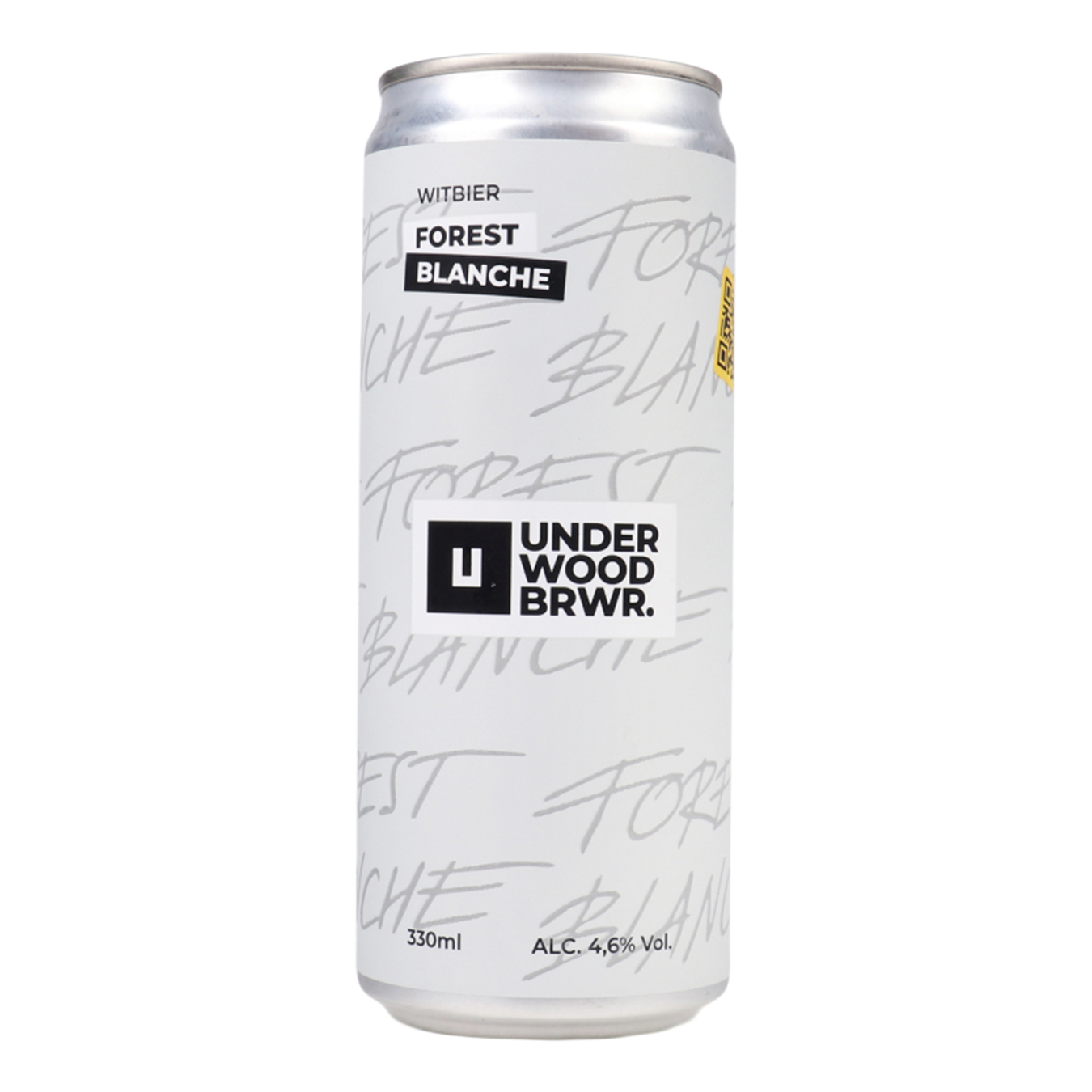 Пиво светлое Underwood BREWERY Forest Blanche 4,6% 0,33л железная банка
