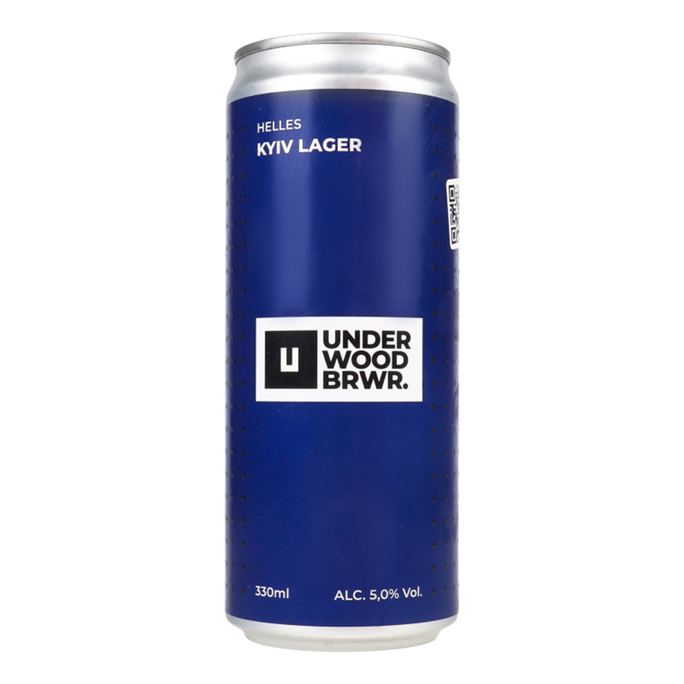 Пиво світле Underwood BREWERY Kyiv Lager 5% 0,33л залізна банка