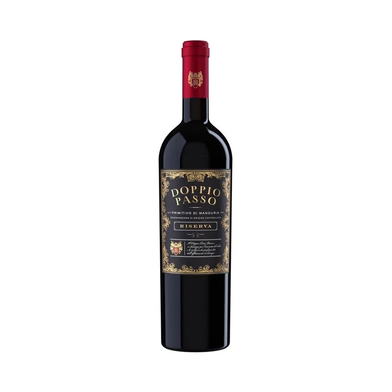 Вино Doppio Passo Primitivo di Manduria DOC красное полусухое 12% 0,75л