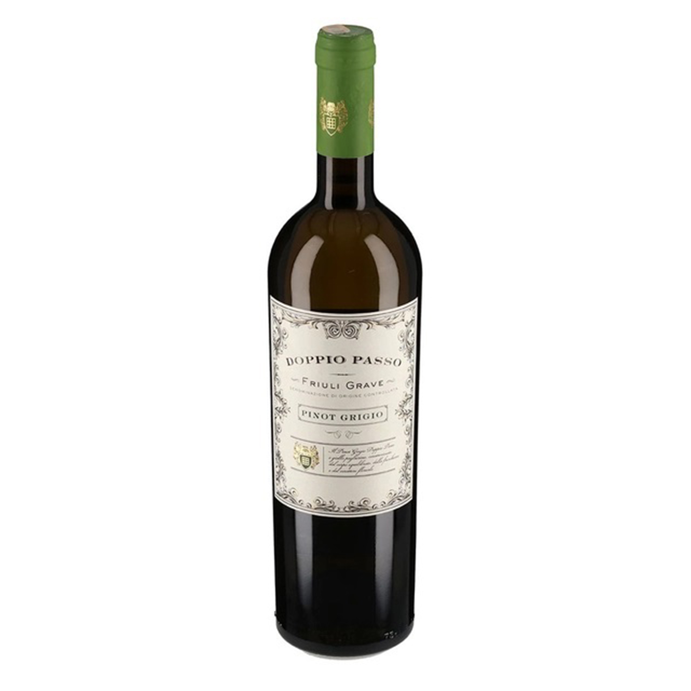 Вино Doppio Passo Pinot Grigio DOC біле напівсухе 12,5% 0,75л