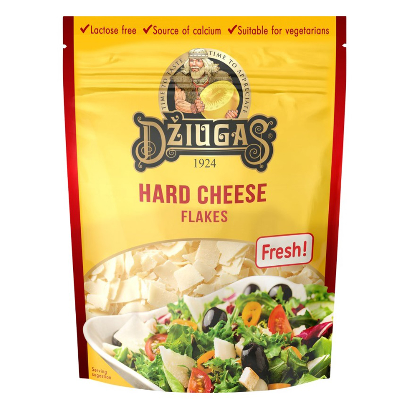 Dziugas Lactose-Free Grated Hard Cheese Flakes 40% 100g