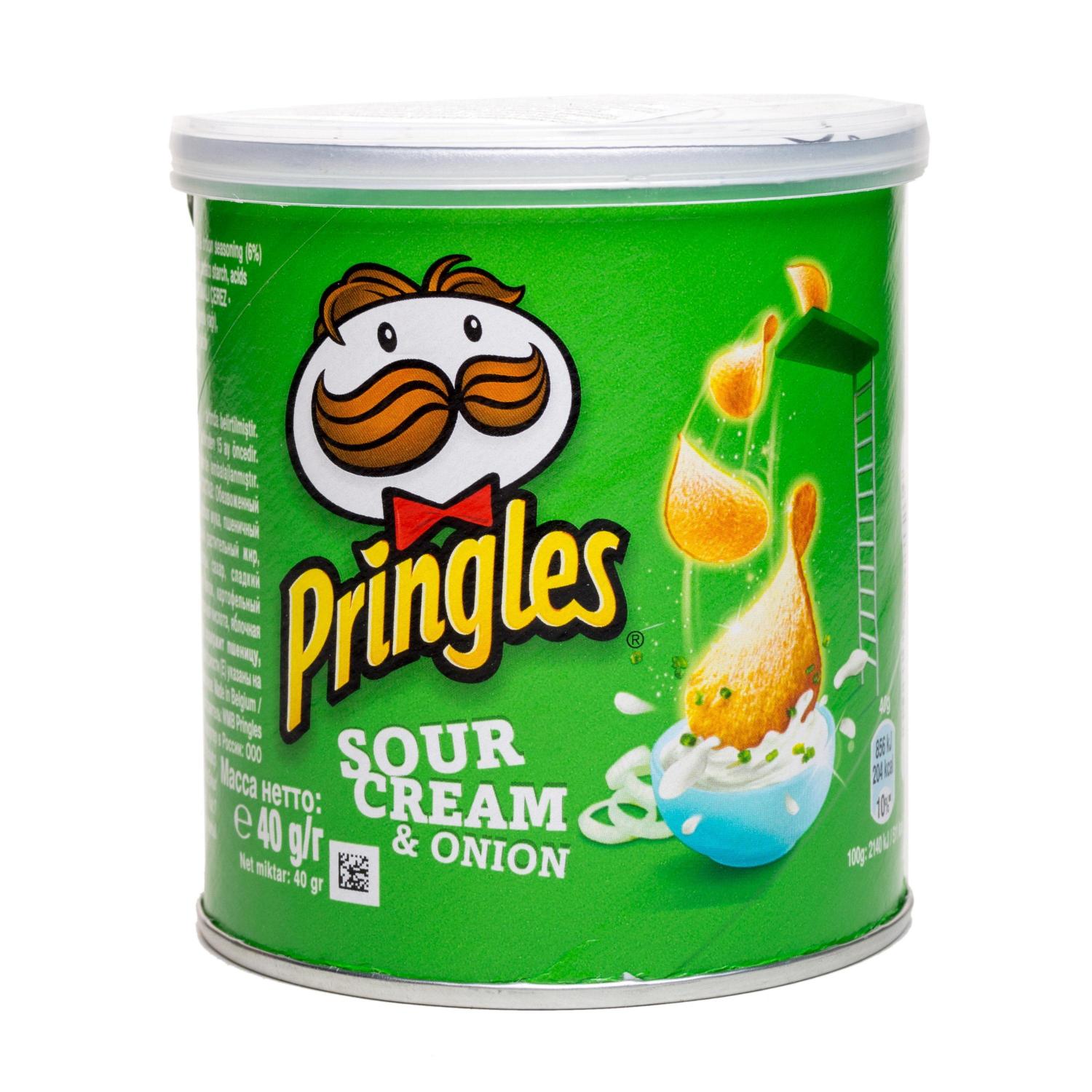 Чипсы Pringles картофельные сметана-лук 40г